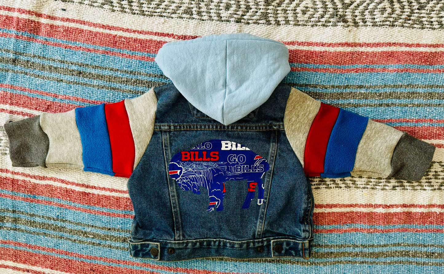 Buffalo Football Denim Jacket Size- 24 months