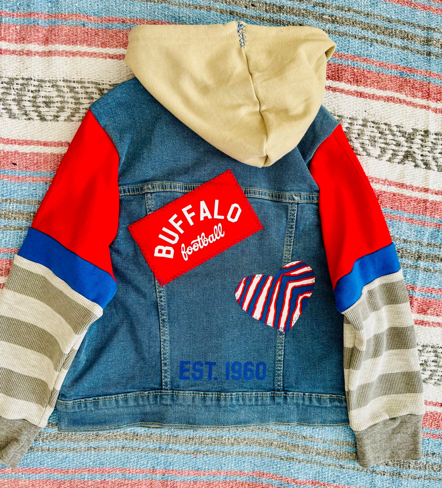 Buffalo Football Denim Jacket Size- Youth Small