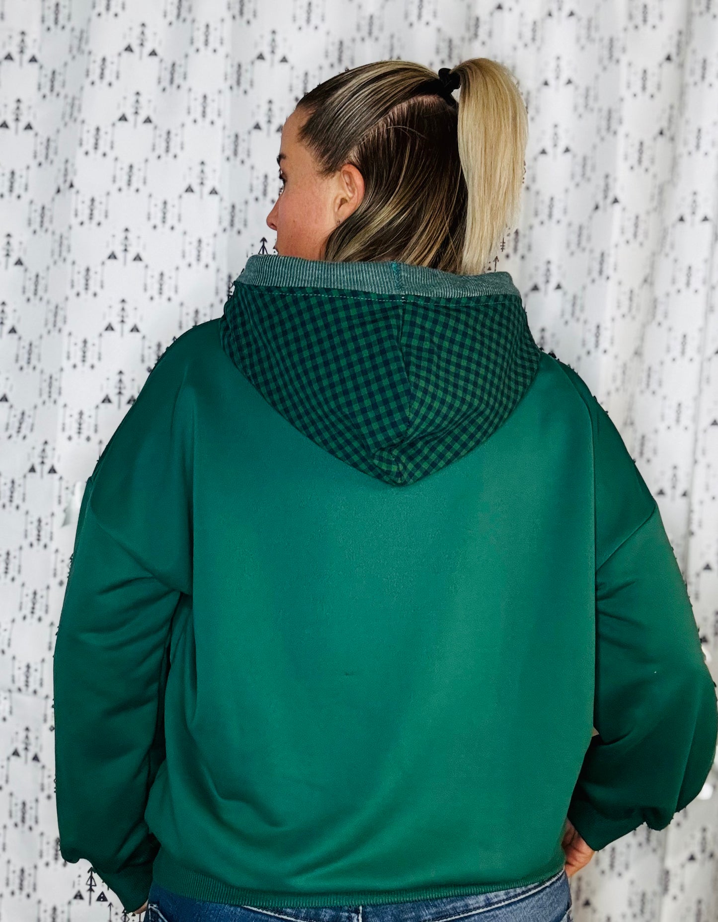 Green Bows Are Lucky Hoodie Size- Women's M/L