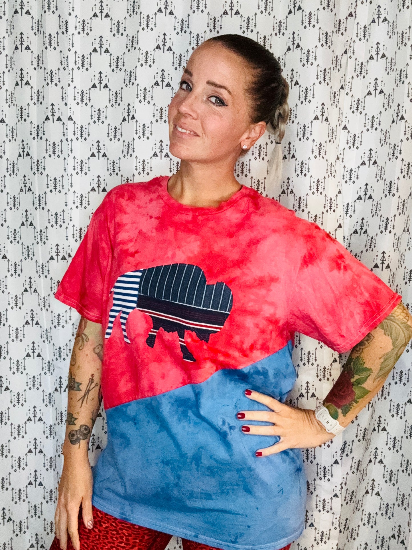 716 DAY Buffalo Tie Dye T-Shirt Size- Unisex L/XL