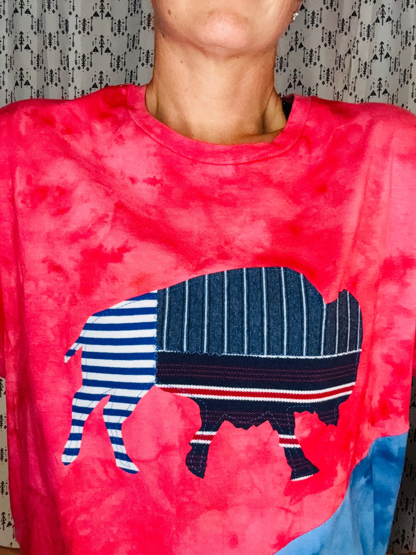 716 DAY Buffalo Tie Dye T-Shirt Size- Unisex L/XL