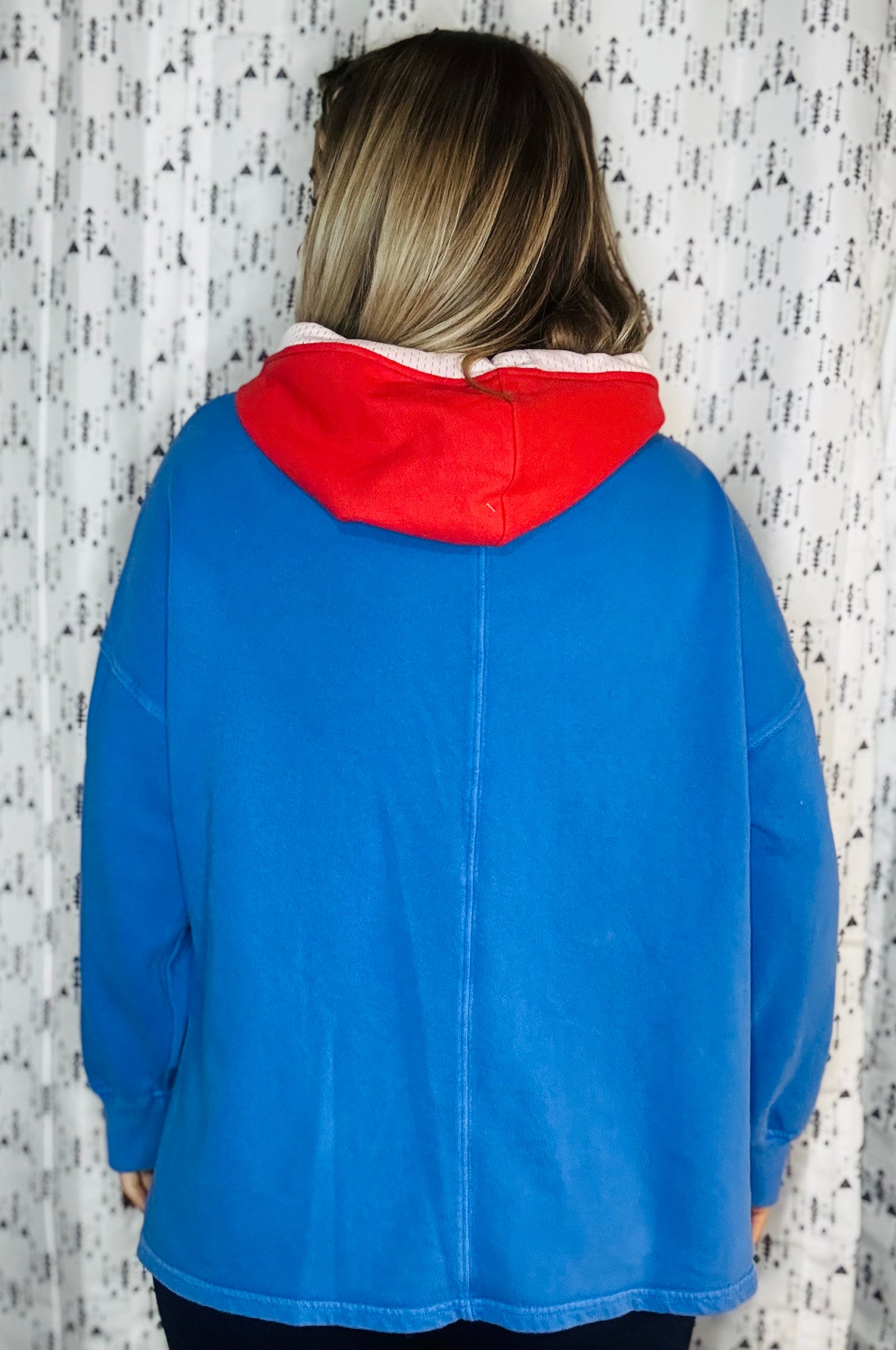 Blue & Red Buffalo Patriot Women's Size-XL/2X