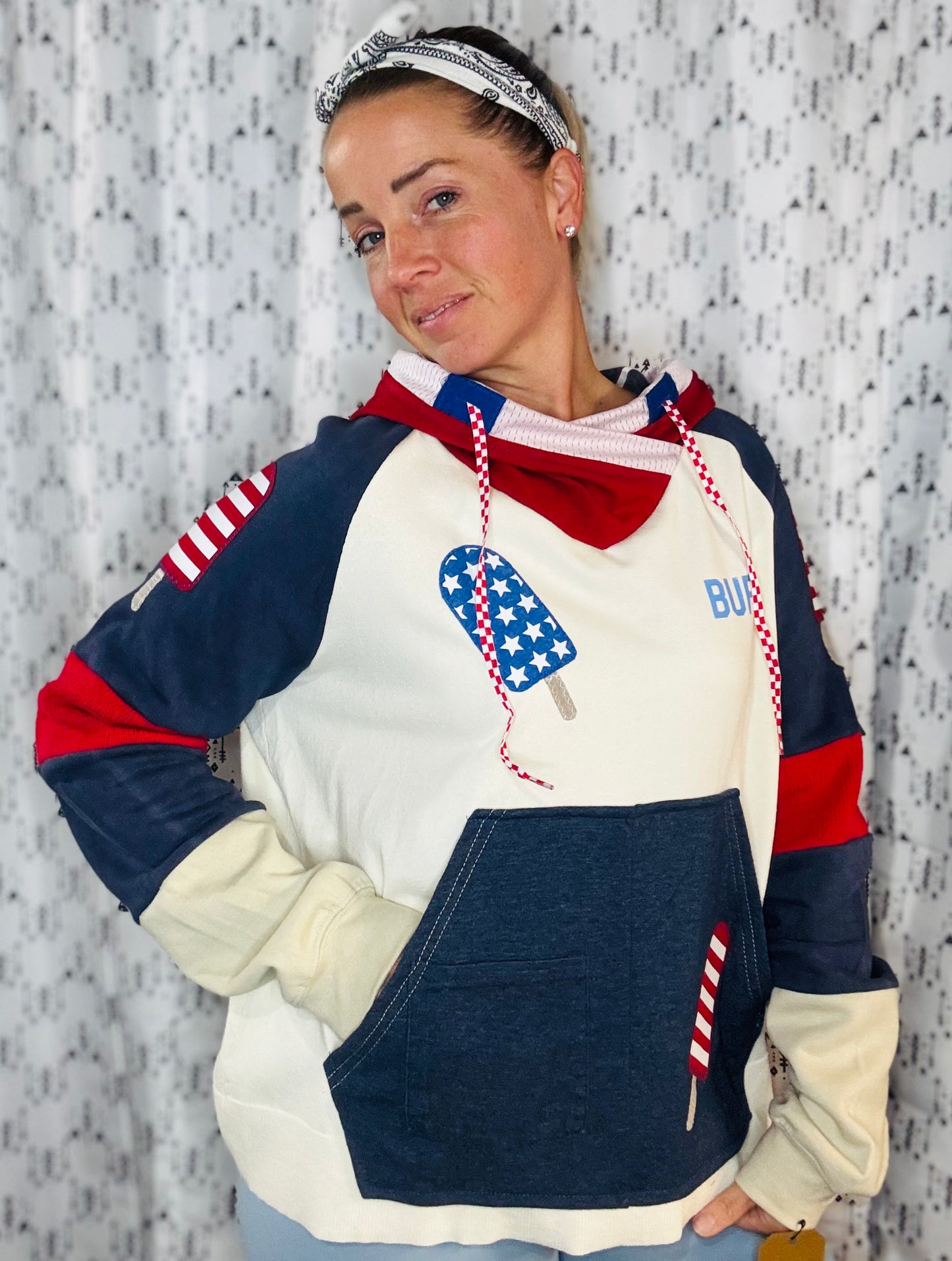 USA/BUF Popsicle Sweater Hoodie Women's Size-XL/2X