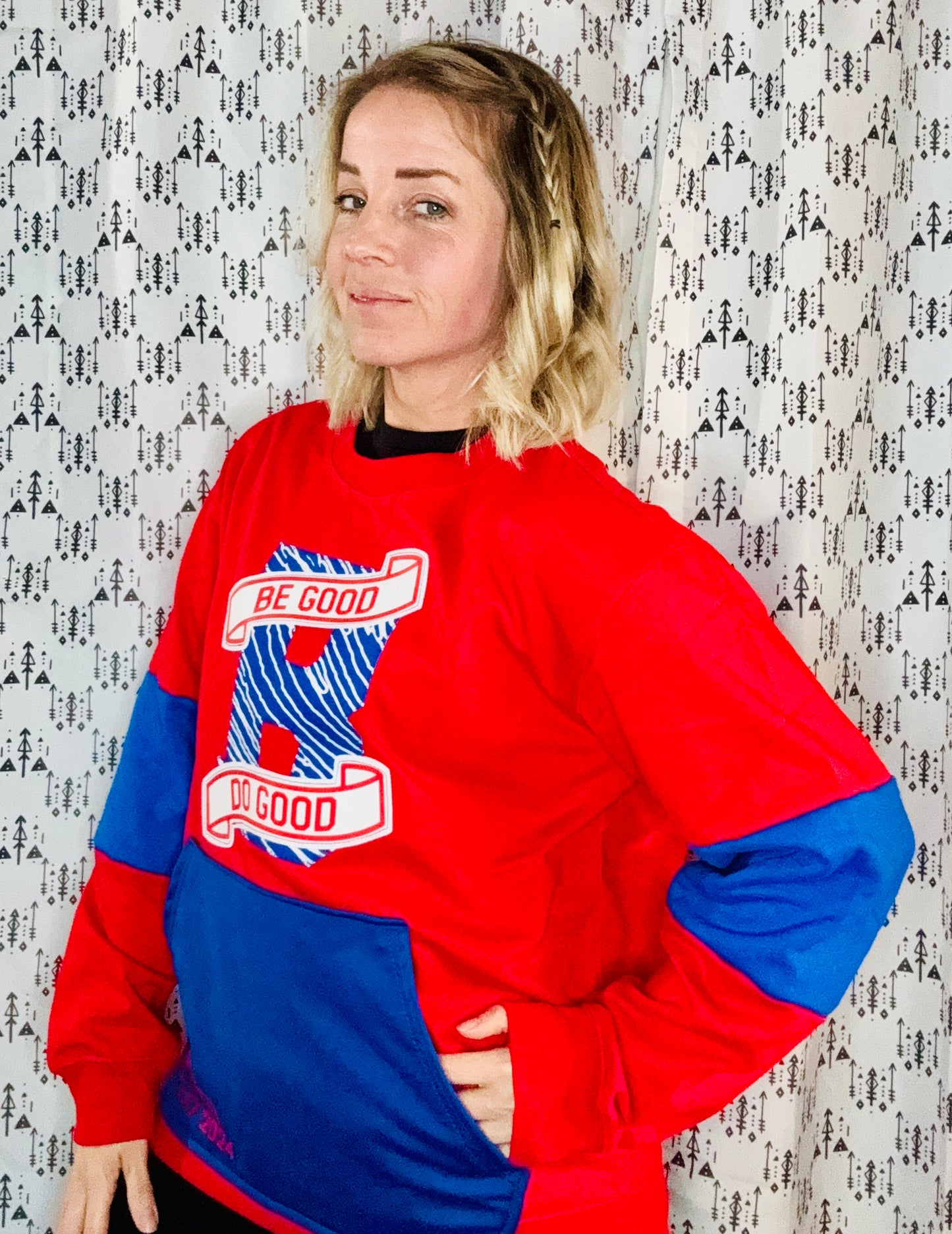 Red Be Good, Do Good JA17 MVP Buffalo Crewneck Size- Unisex M/L