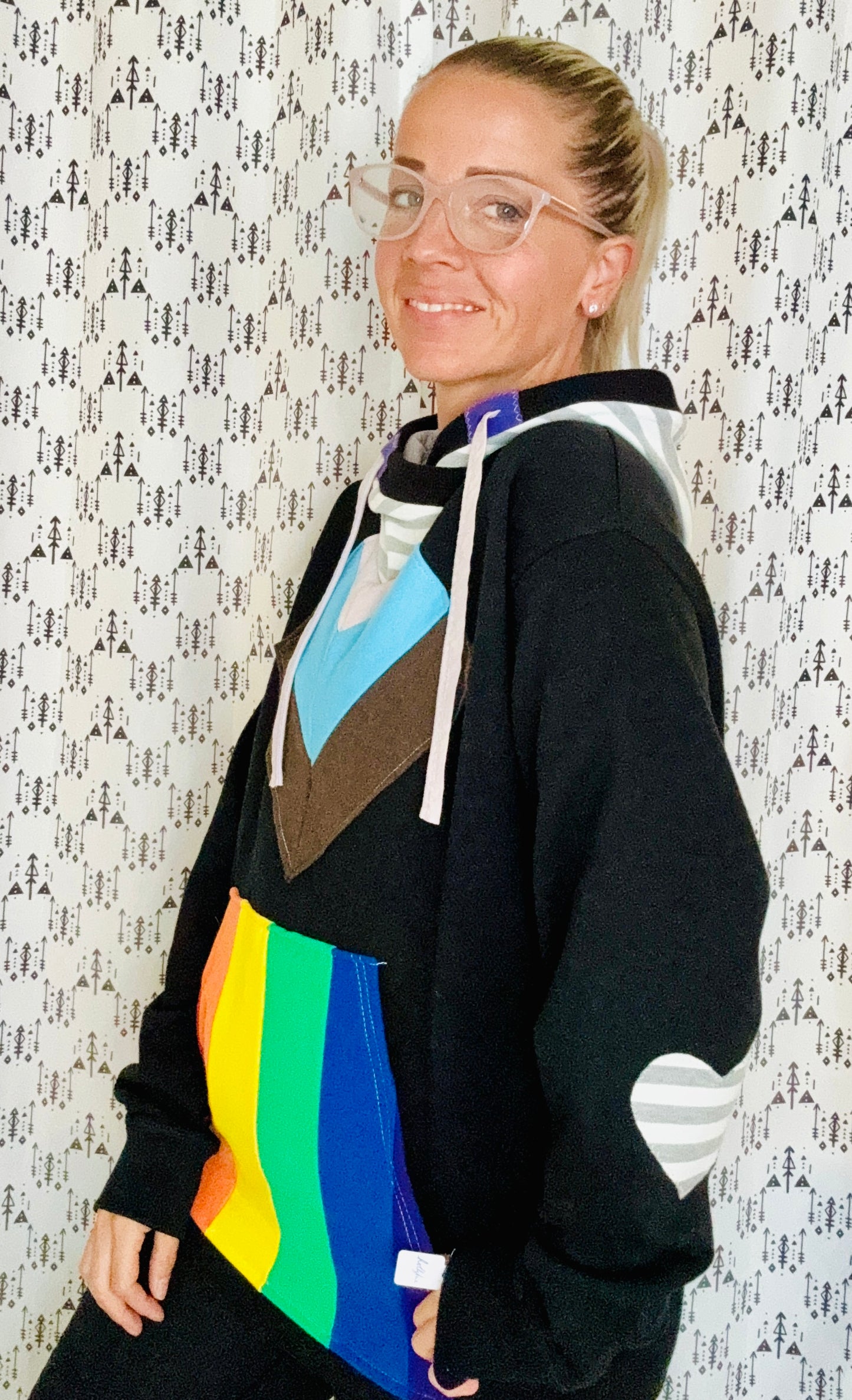 Pride Flag Custom Hoodie Size- Unisex M/L