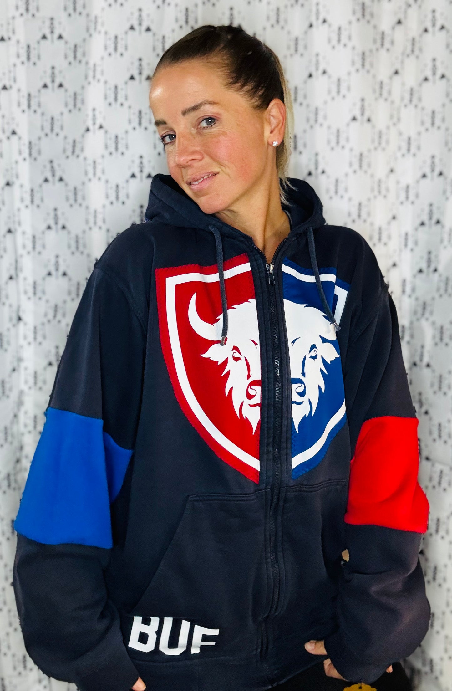 Buffalo Coleman #0 Zip-Up Hoodie Size-Unisex L/XL