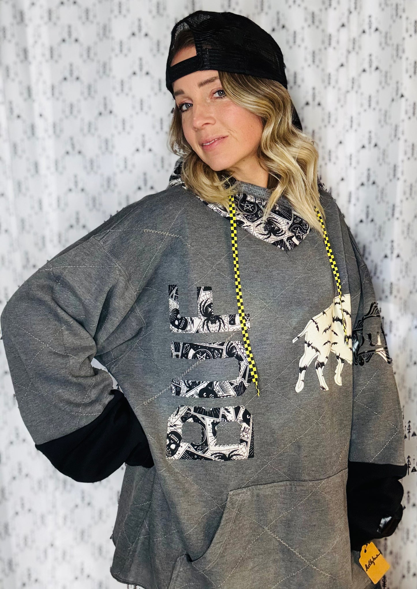 Halloween Allover Buffalo Hoodie Size- Unisex XL/2X