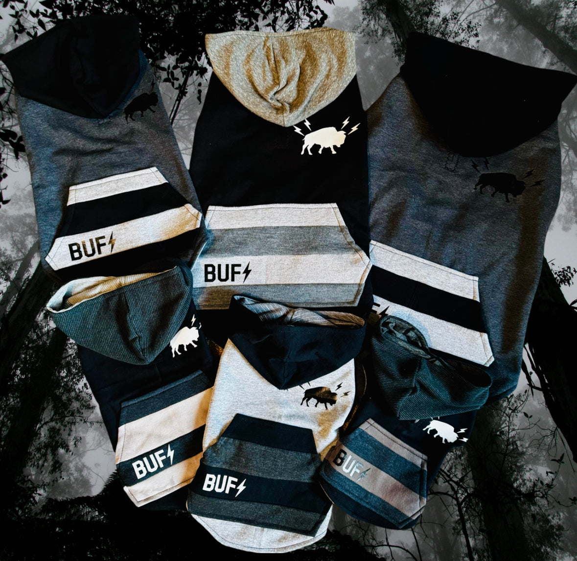 Rocktober Buffalo Dog Hoodie Size- S