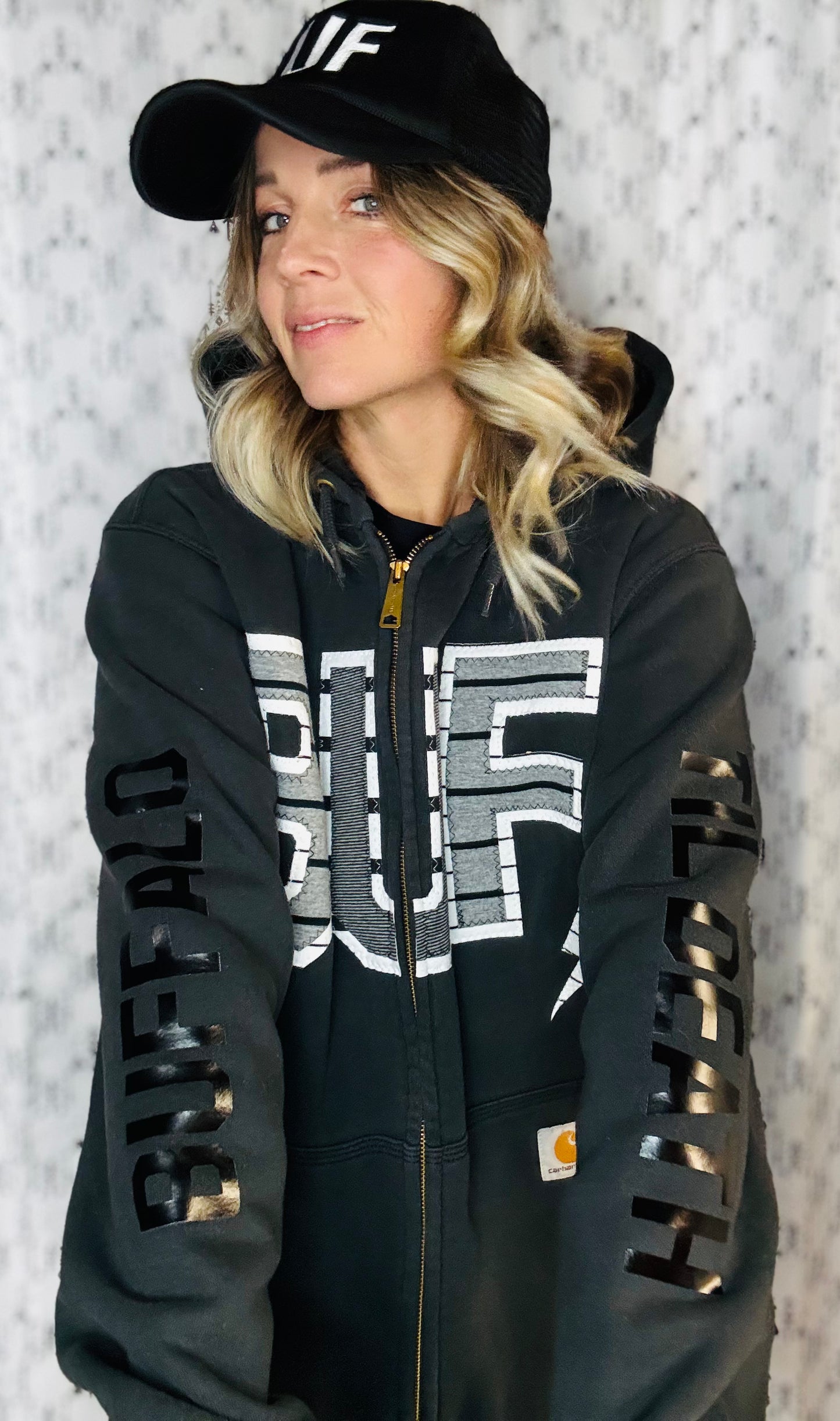 Black Rocktober BUF Thermal Lined Zip-Up Hoodie Size- Unisex XL/2X