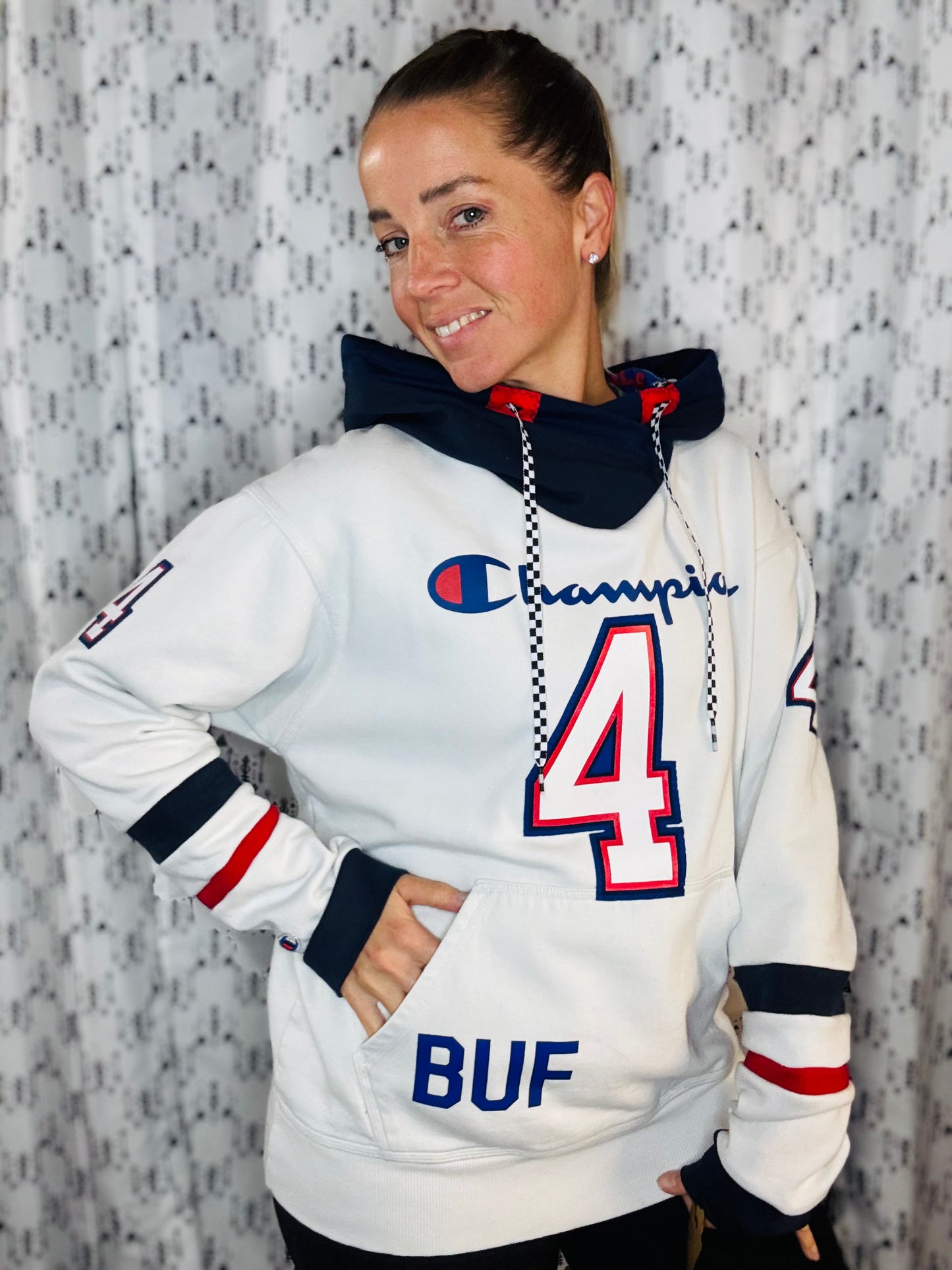 Cook #4 Champion Buffalo Hoodie Unisex-M/L
