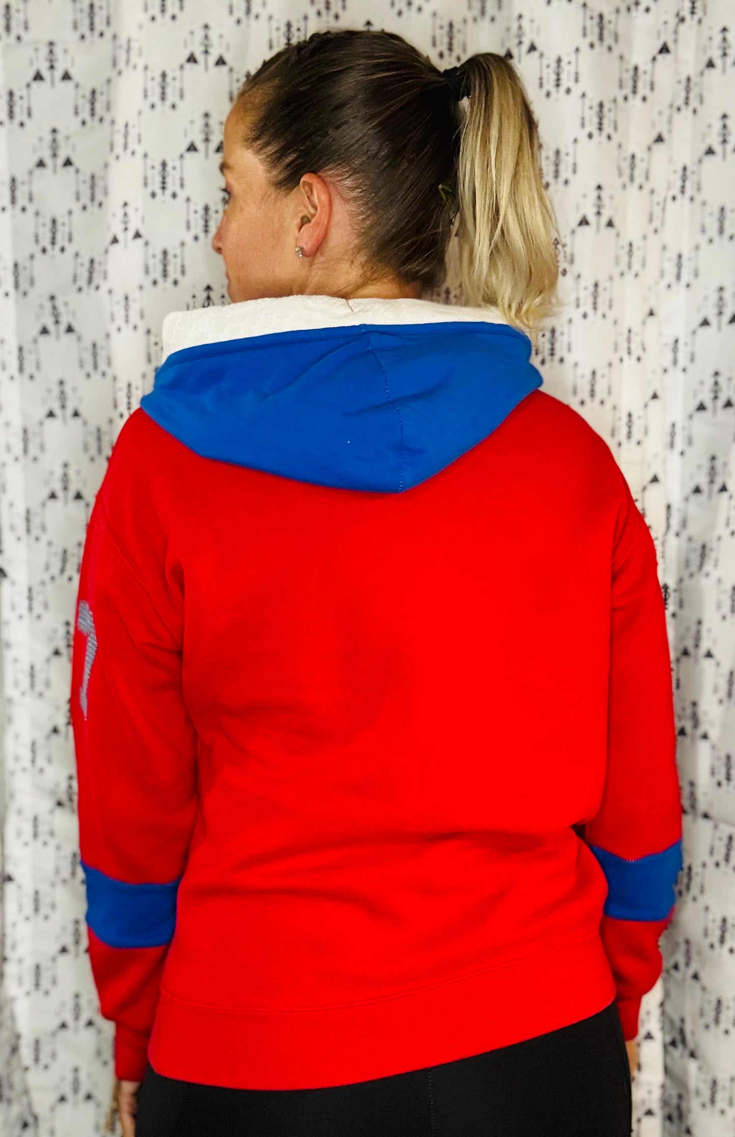Red Allen #17 Buffalo Hoodie Size- Women's M/L