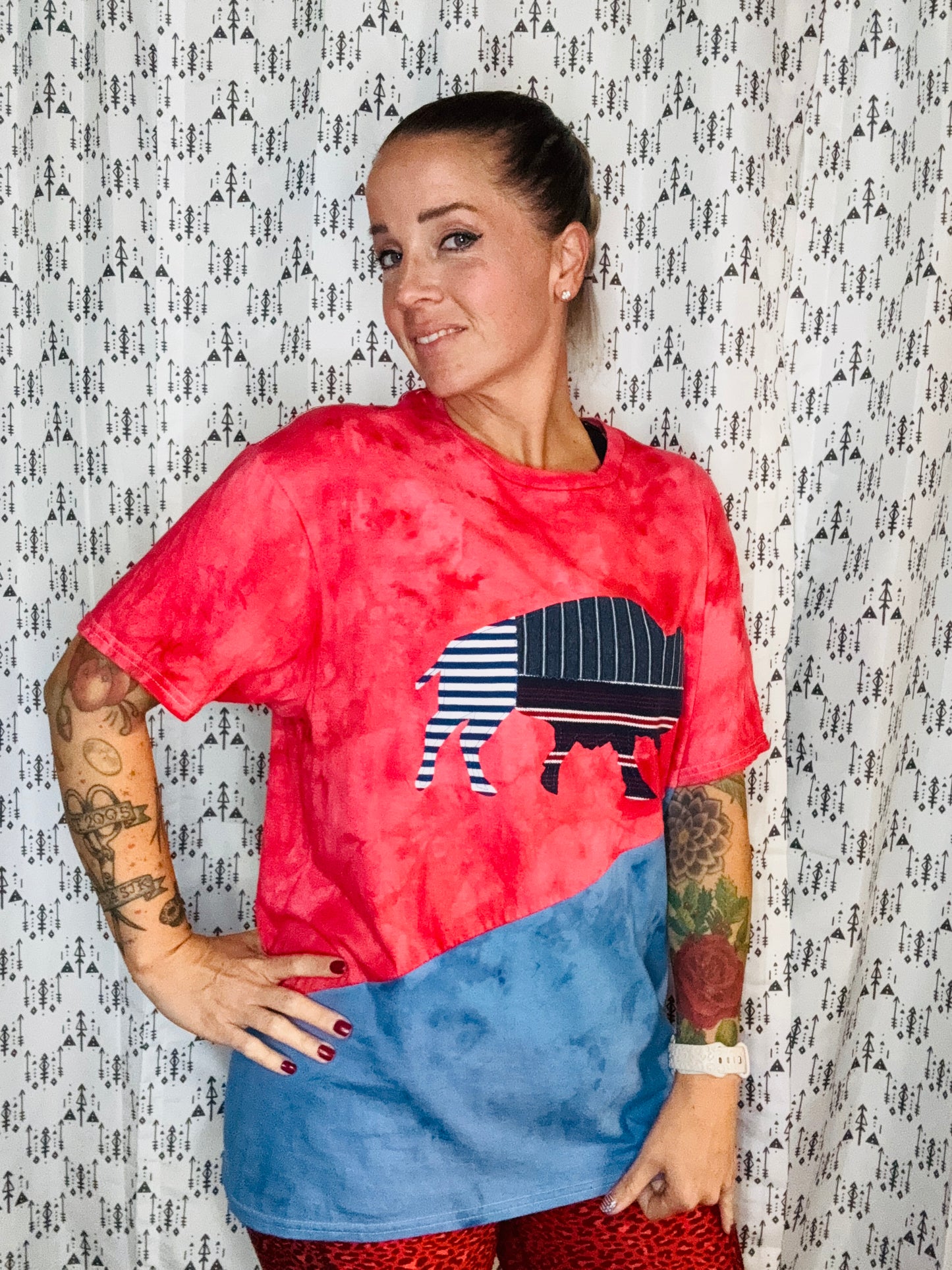 716 DAY Buffalo Tie Dye T-Shirt Size- Unisex L/XL