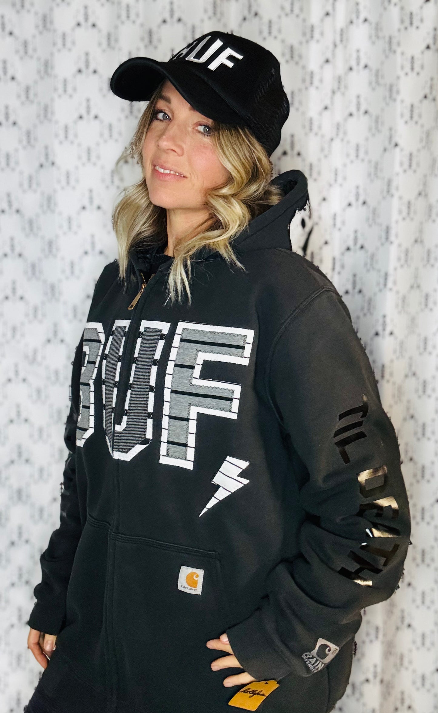 Black Rocktober BUF Thermal Lined Zip-Up Hoodie Size- Unisex XL/2X