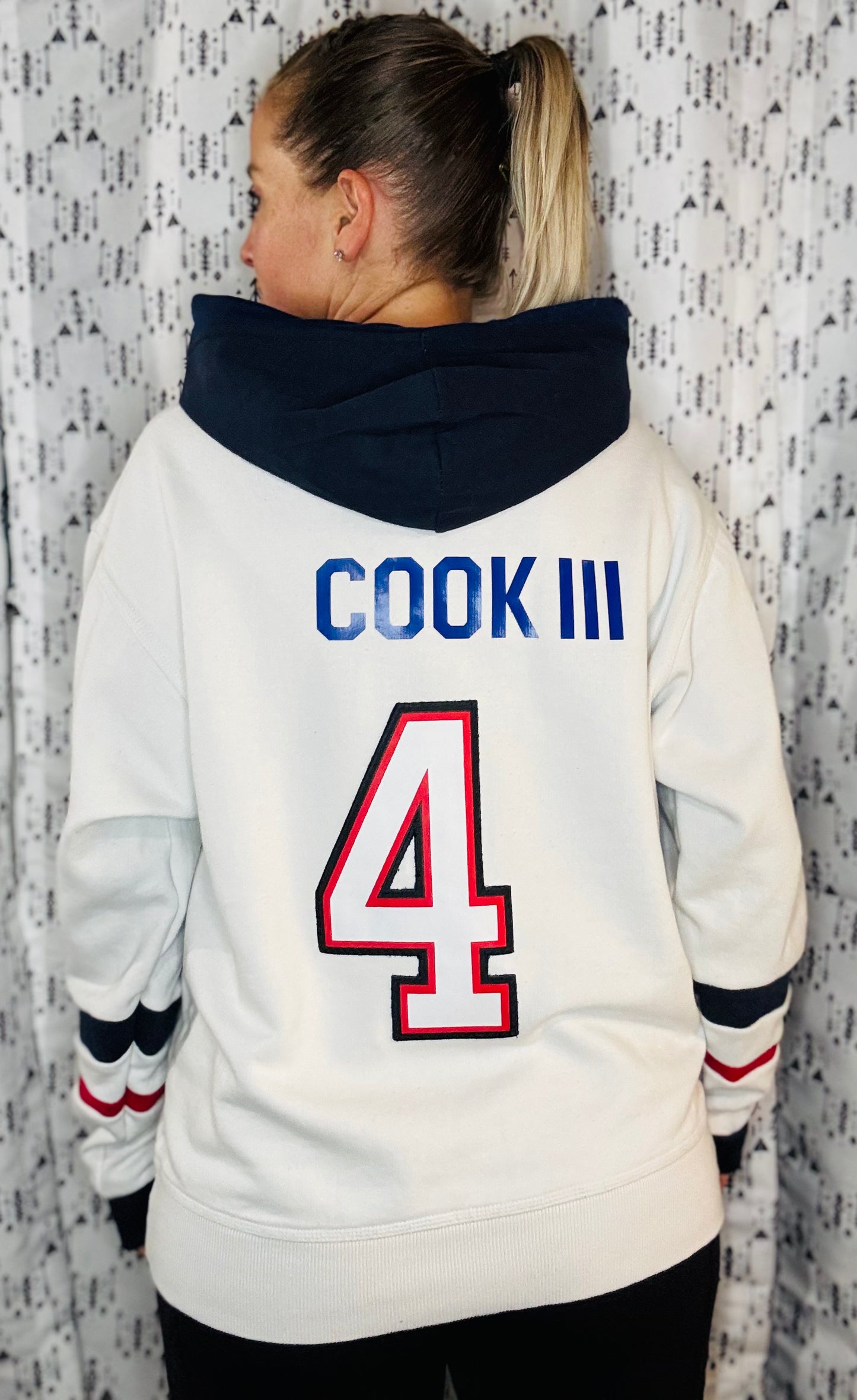 Cook #4 Champion Buffalo Hoodie Unisex-M/L