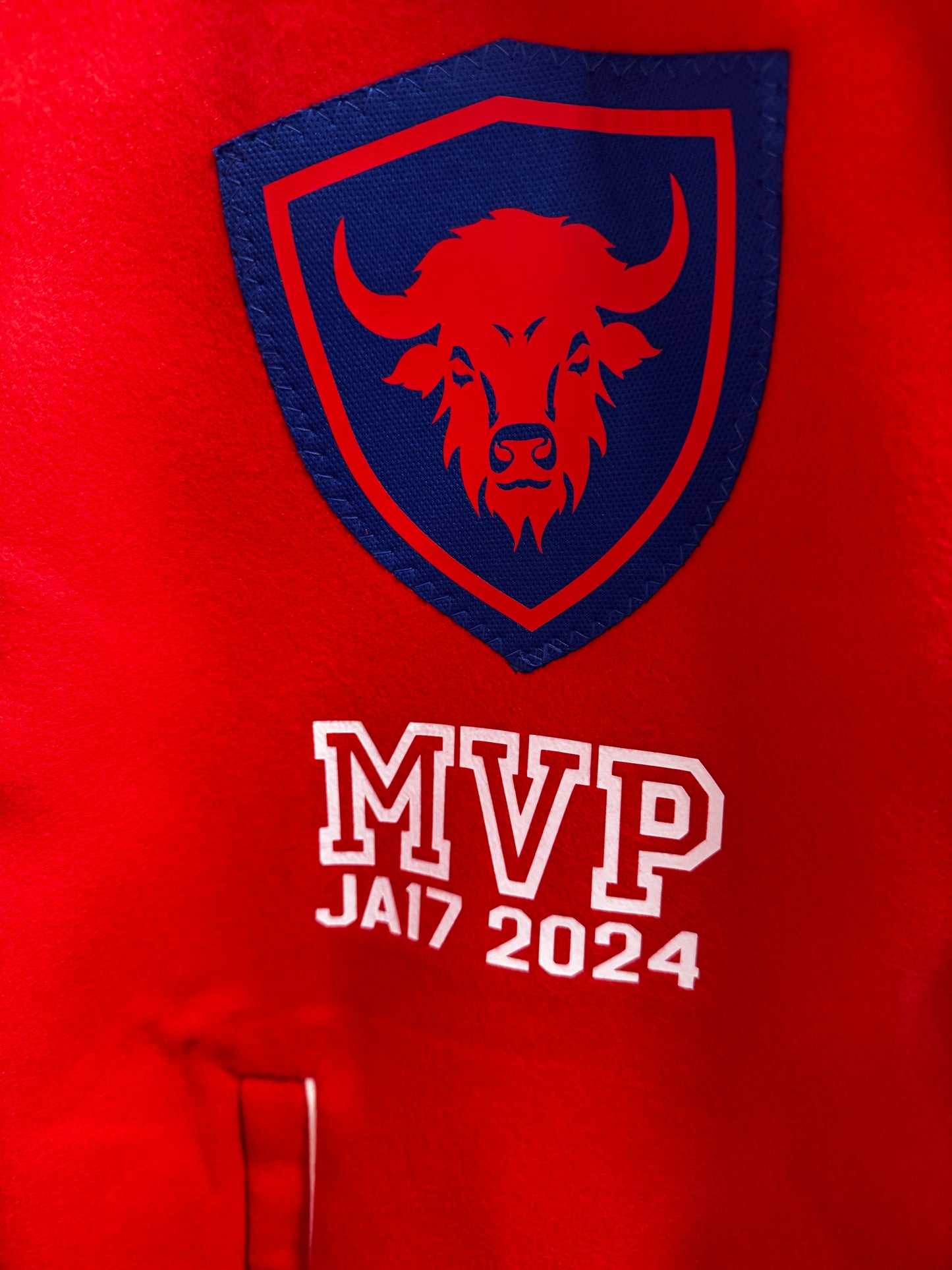 Red Buffalo Football JA17 MVP Varsity Jacket Unisex Size- XL/2X