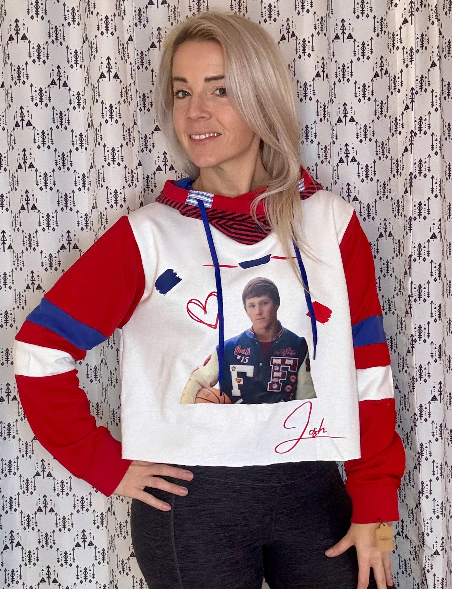 Josh Allen Buffalo Football Crop Hoodie Size- Women's L/XL