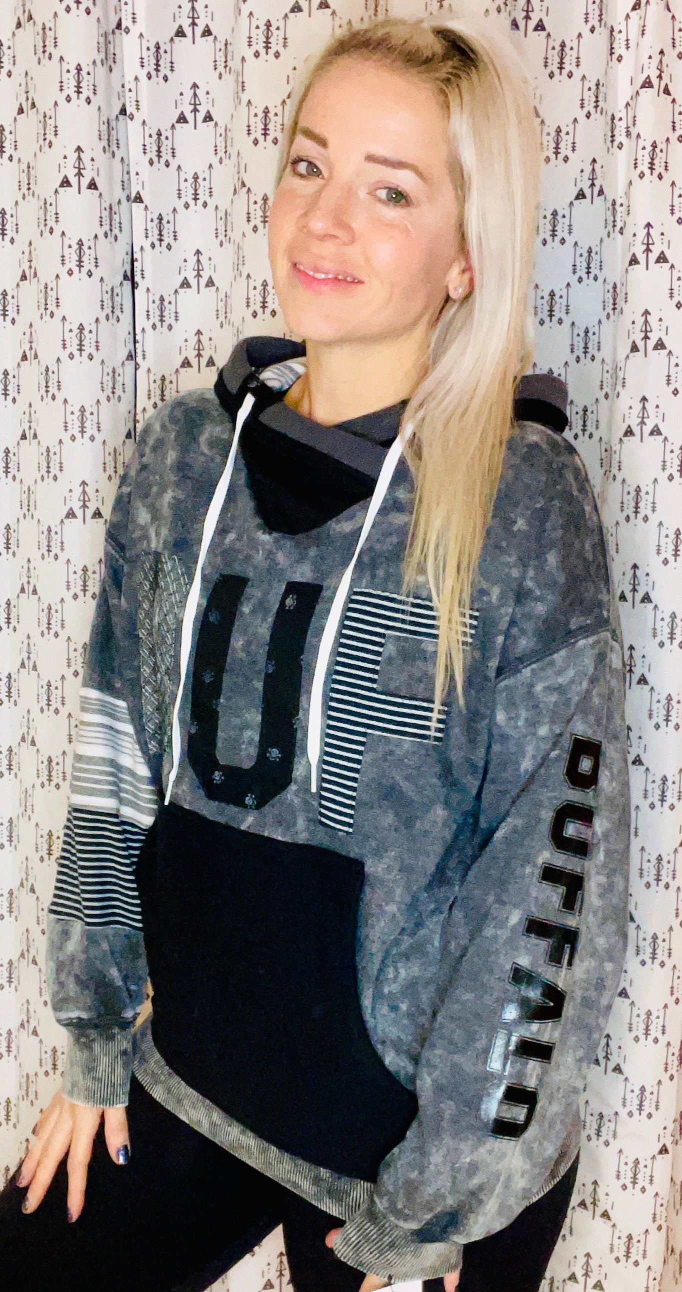 Distressed BUF Hoodie Size- Women's L/XL