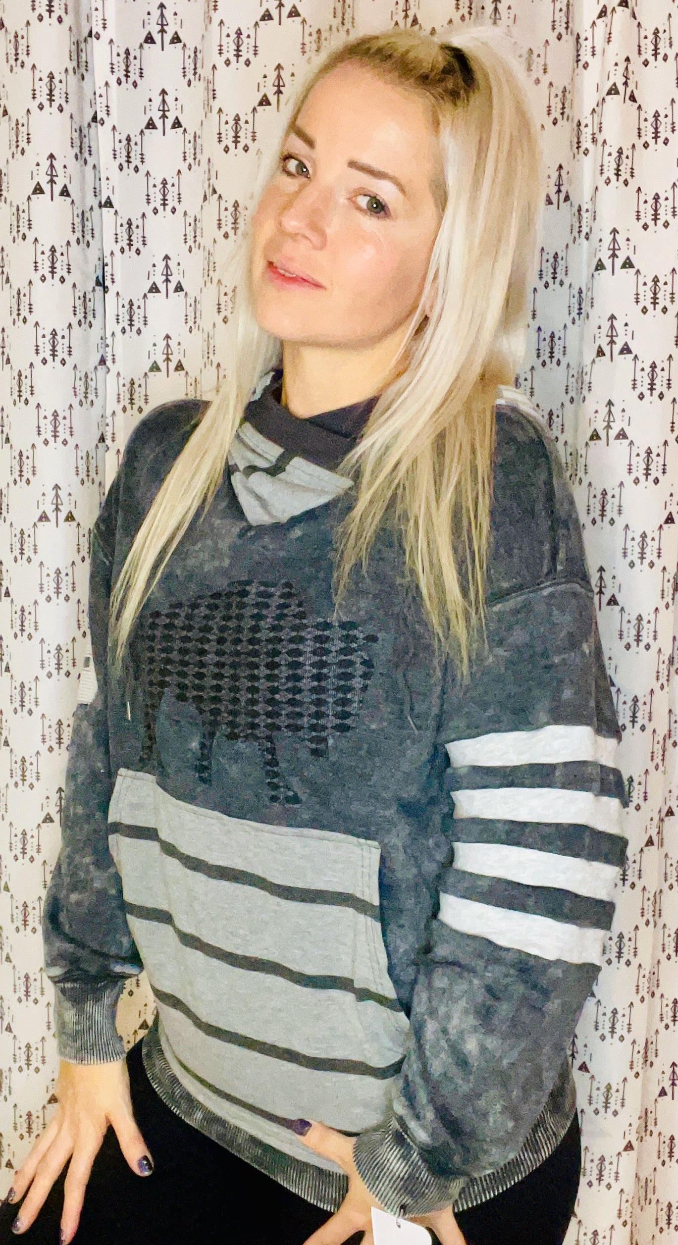 Rockstar Varsity Buffalo Hoodie Size- Women's S/M