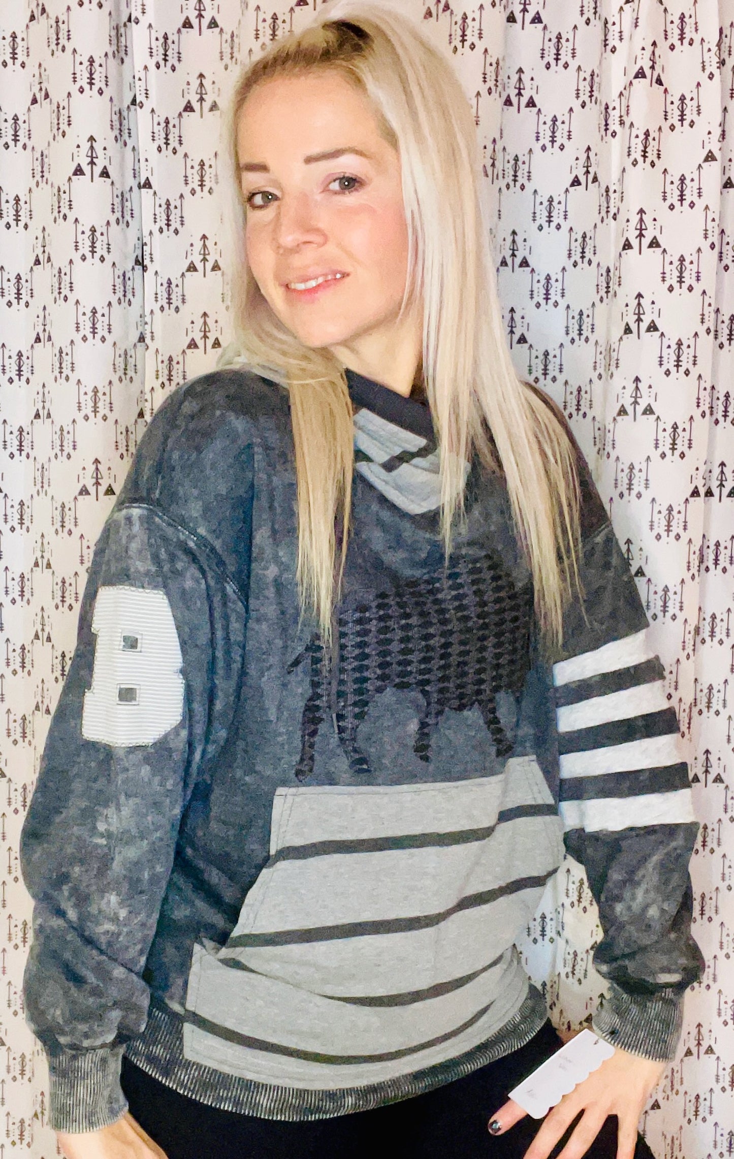 Rockstar Varsity Buffalo Hoodie Size- Women's S/M