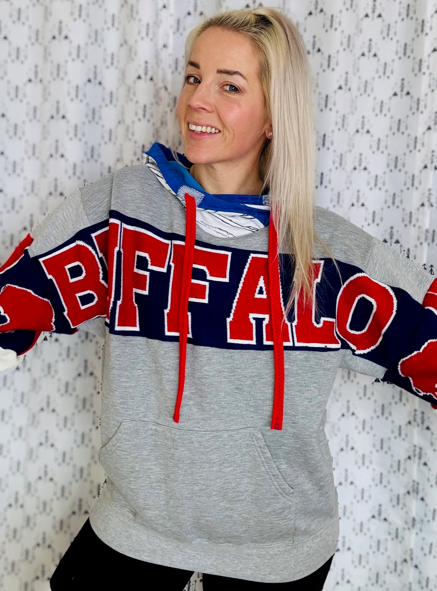 Grey Buffalo "This Much" Hoodie Size- Unisex M/L