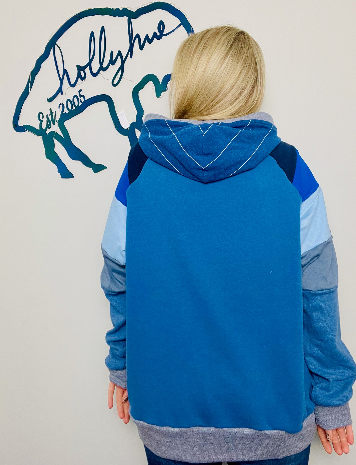 Nautical Ombre' Anchor Hoodie Size- Women's XL/2X