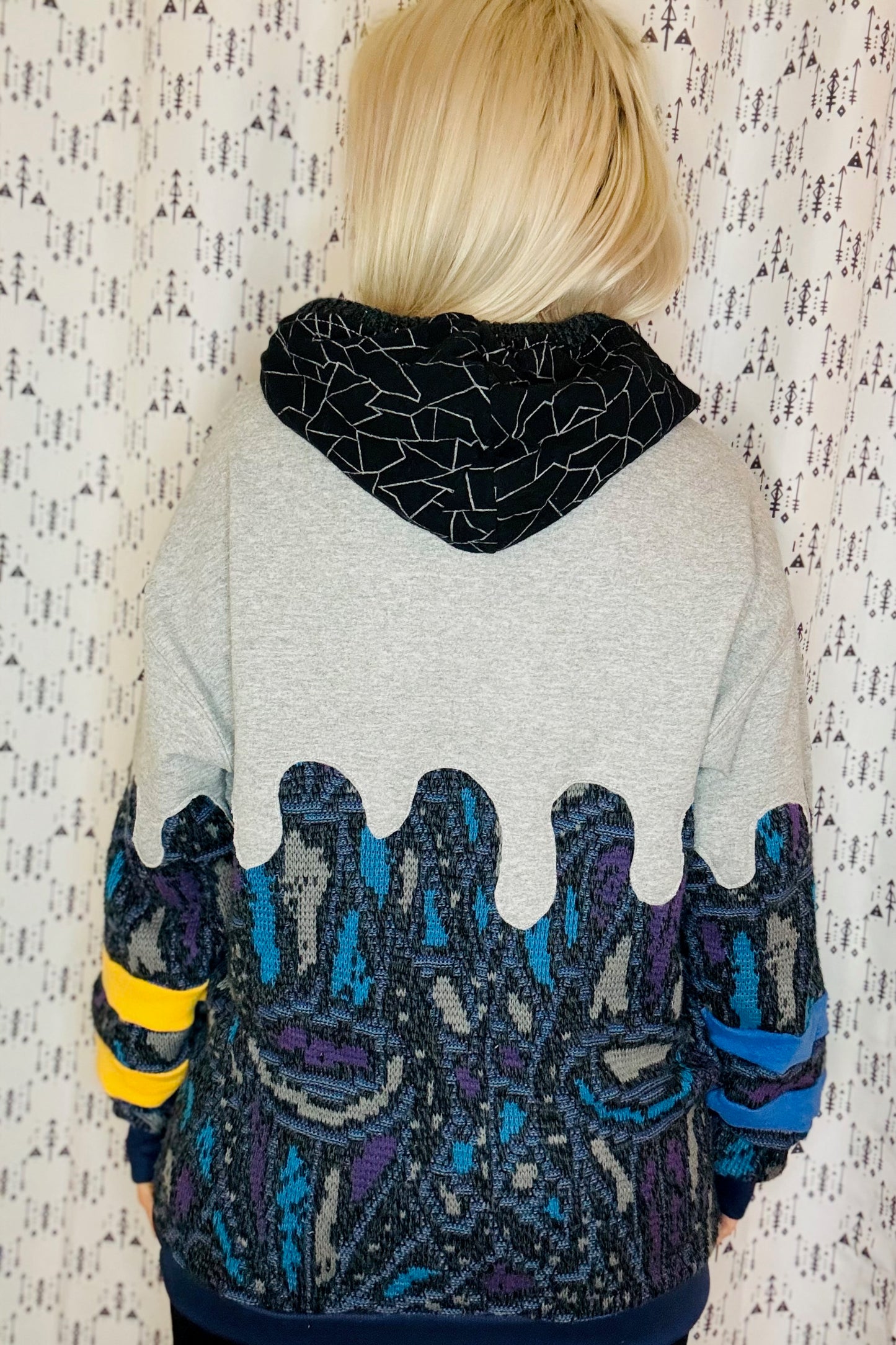 Grey 80's vs 90's Buffalo Drip Hoodie Size- Unisex M/L