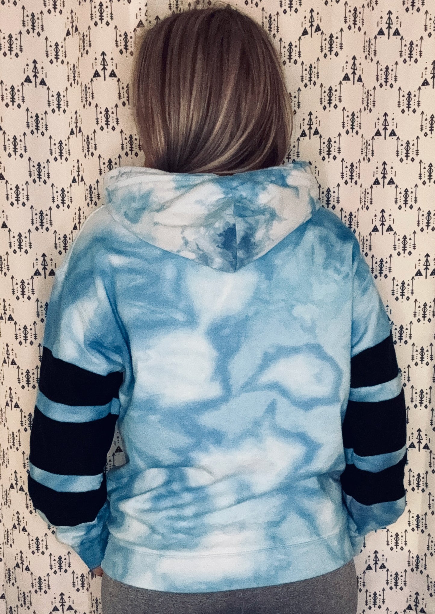 Blue Skies Custom Tie Dye Hoodie Size- Unisex S/M