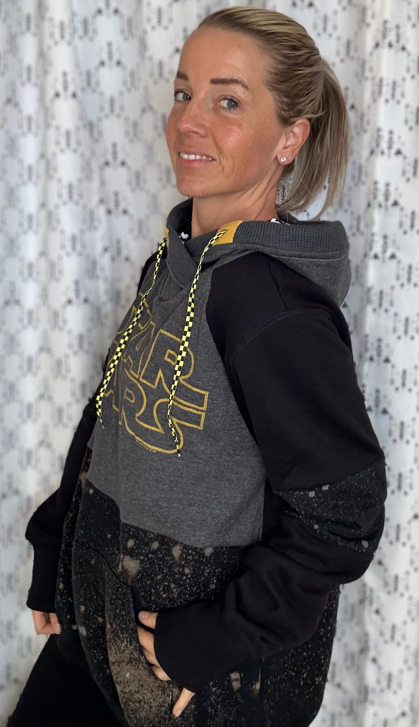 Black & Bleached May the Fourth Custom Hoodie Size- Unisex L/XL