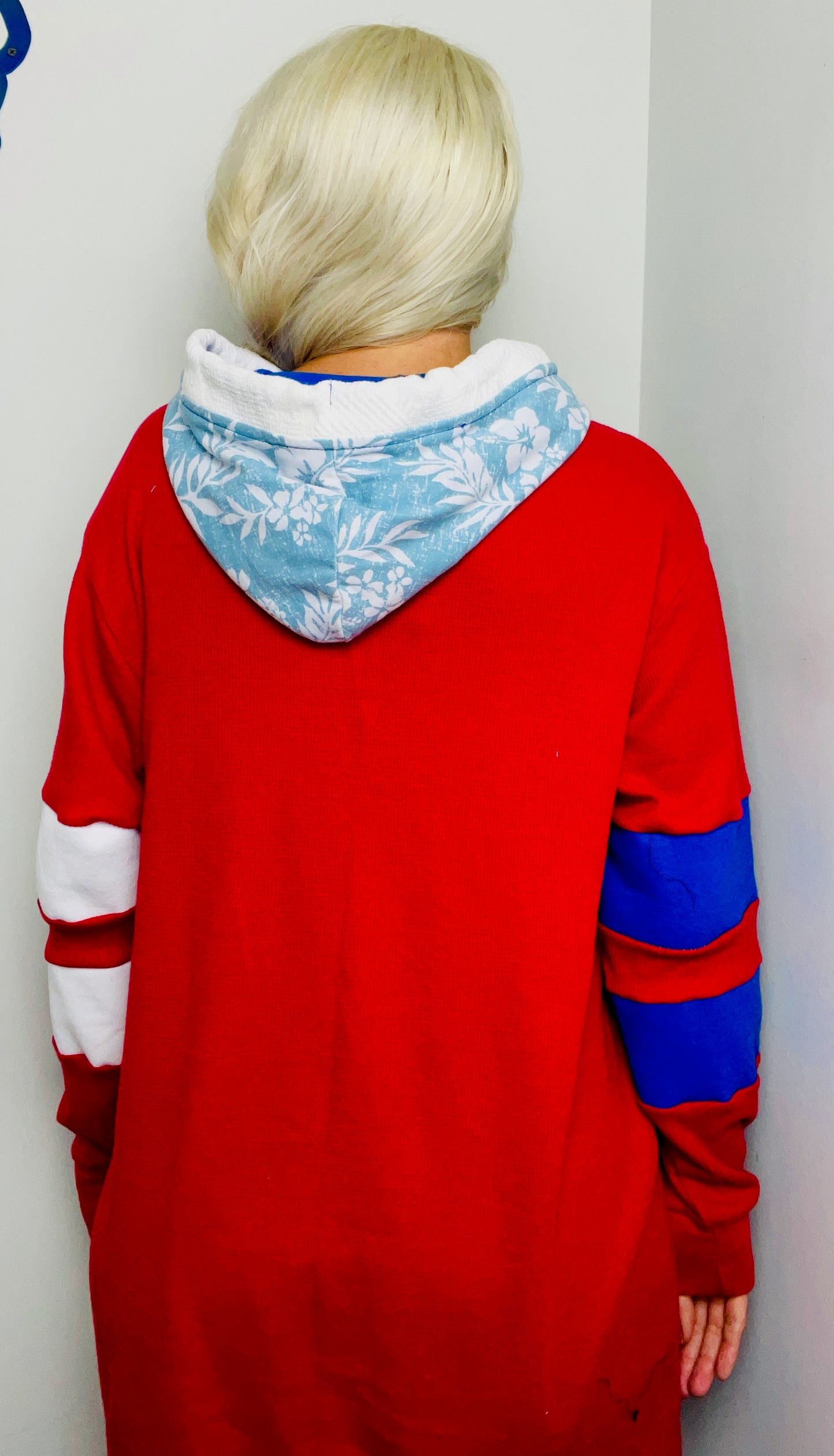Red Hawaiian BUF Hoodie Size- Unisex L/XL
