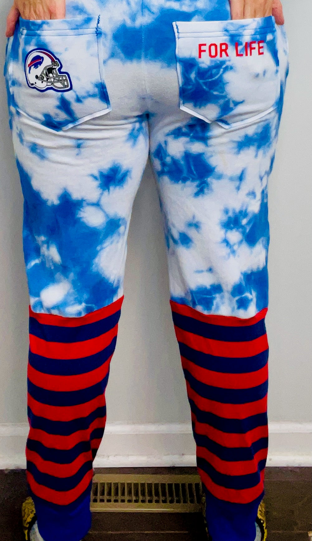 Blue Tie-Dye BUF Joggers Size- Unisex XS/S