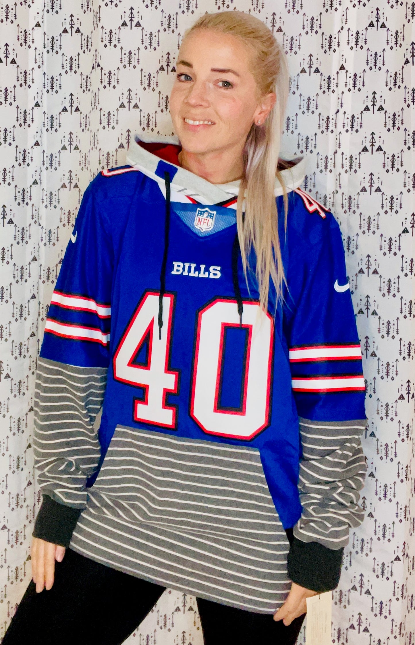 Miller #40 Blue Jersey Buffalo Size- Unisex M/L