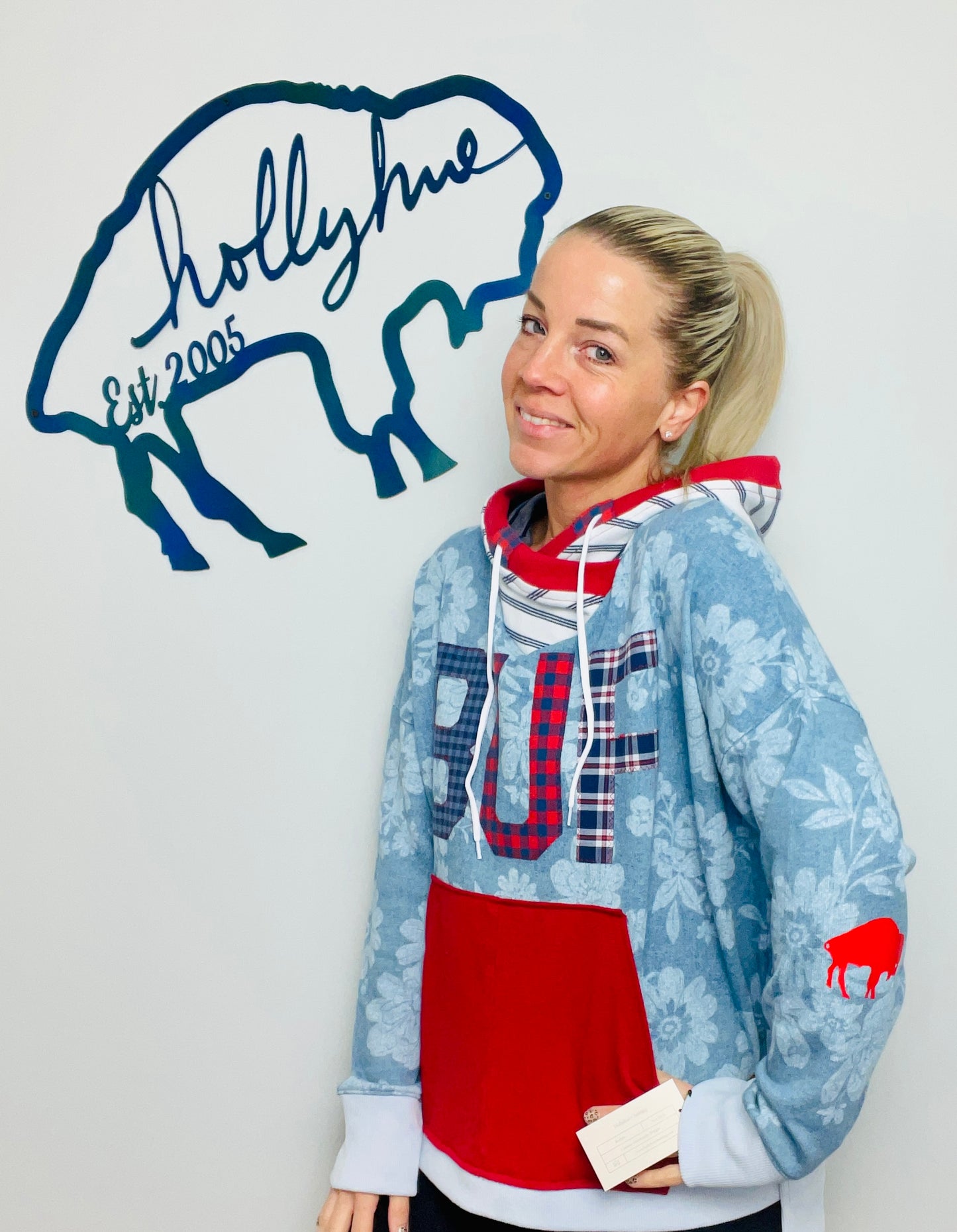 Floral Vintage Americana BUF Hoodie Size- Women's L/XL
