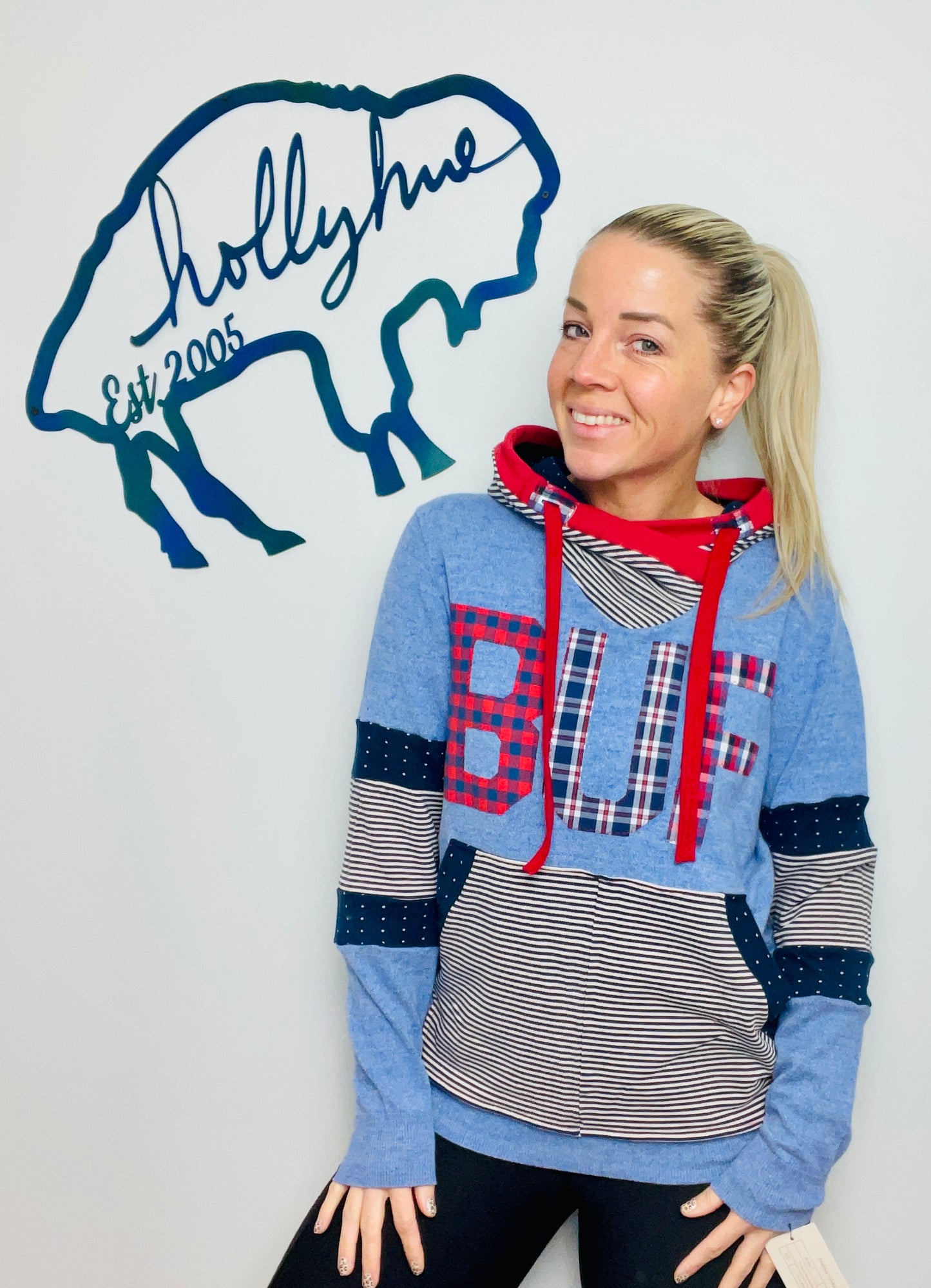 Vintage Americana BUF Sweater Hoodie Size- Women's M/L