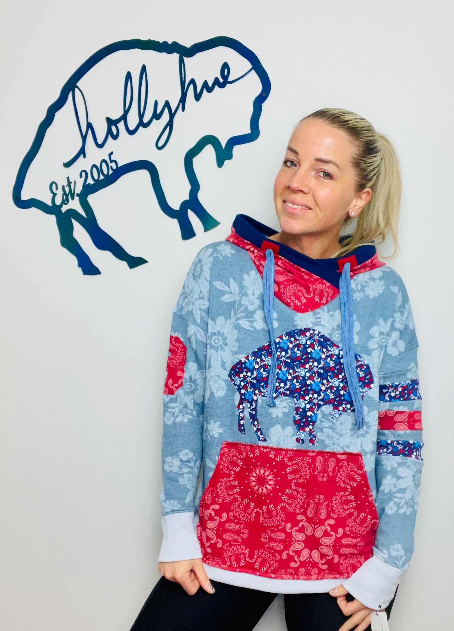 Vintage Floral Americana BUF Hoodie Size- Women's M/L