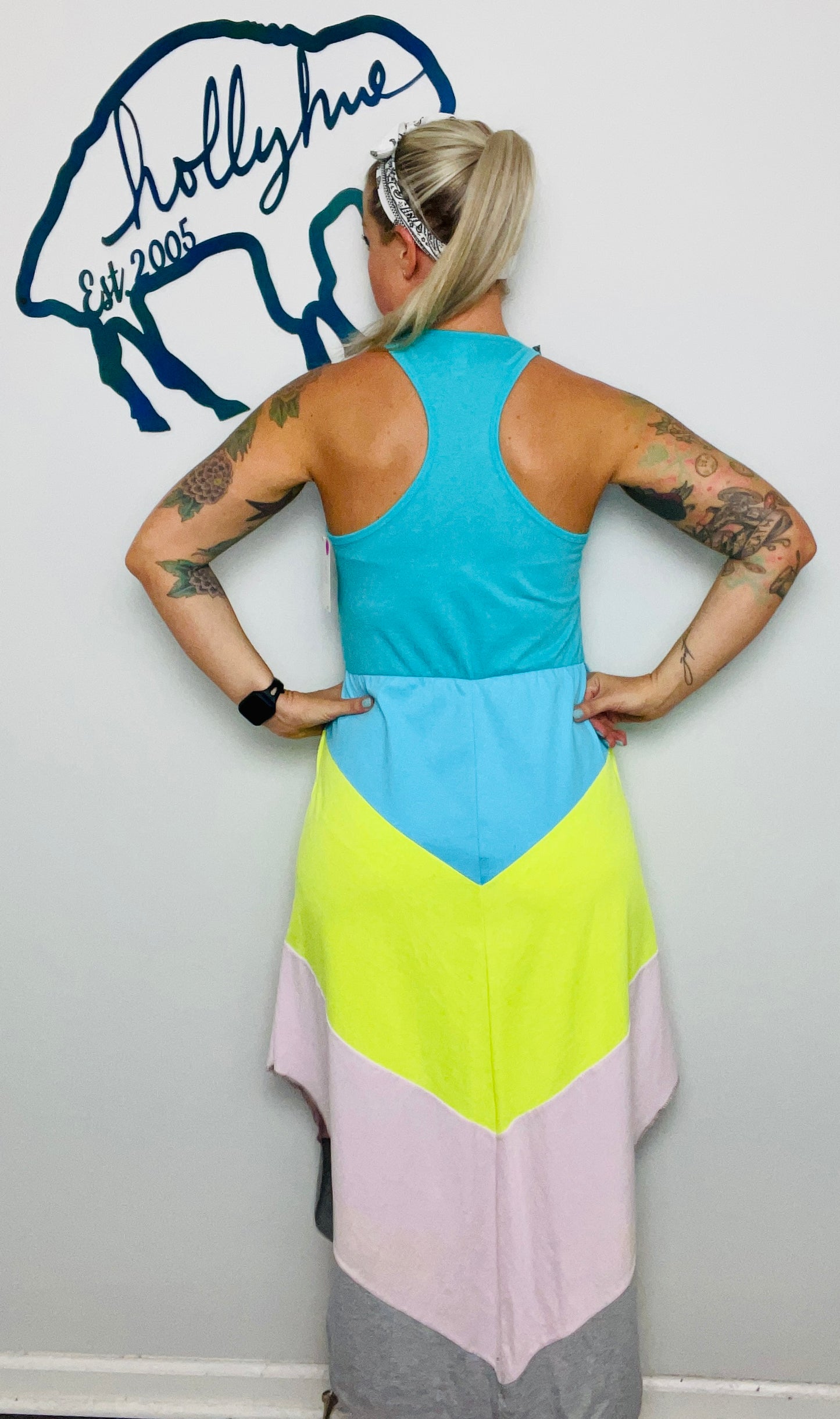 BluesNeon Color-Blocked Maxi Dress Size- M/L