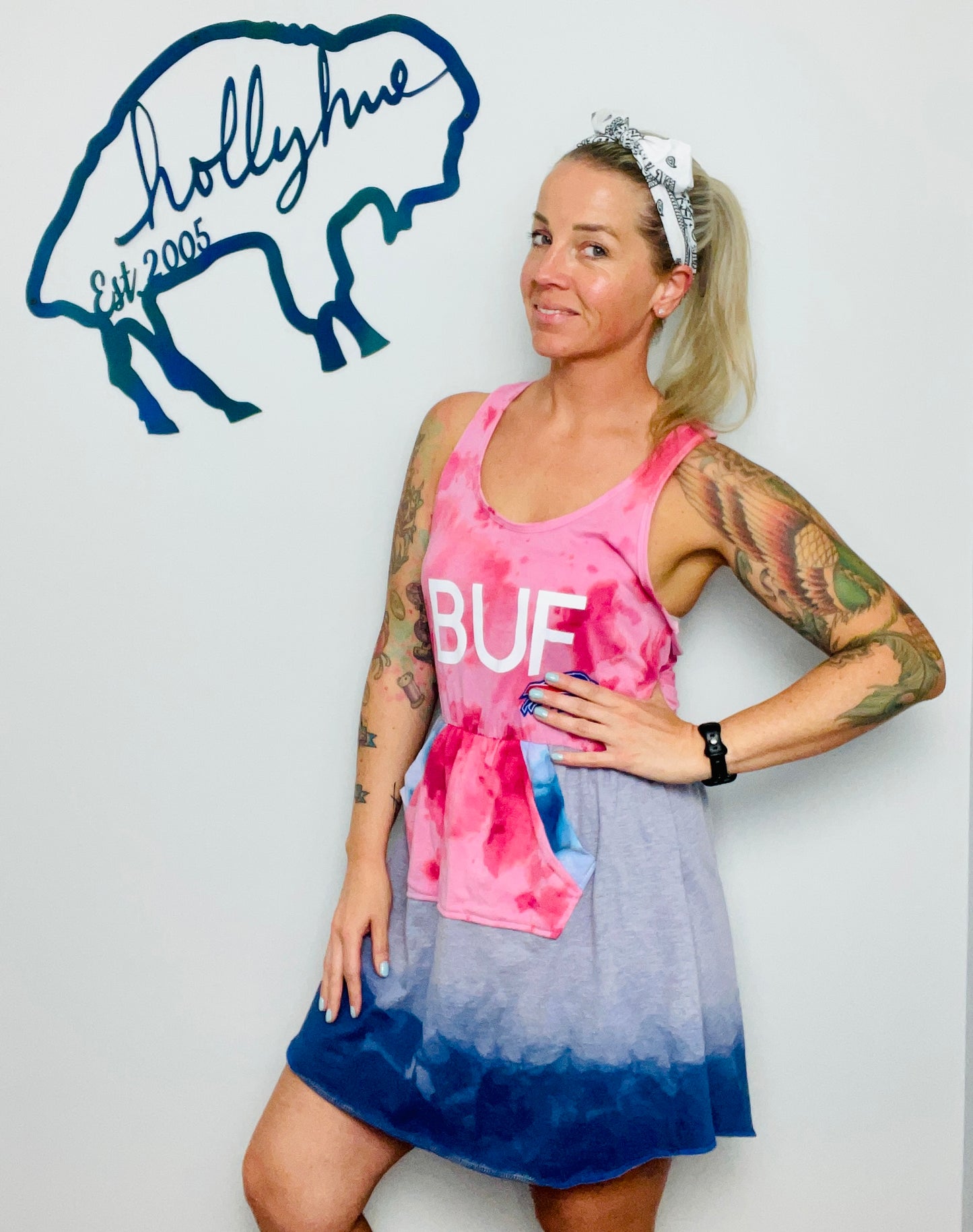 Red Tie-Dye BUF Dress Size- S/M
