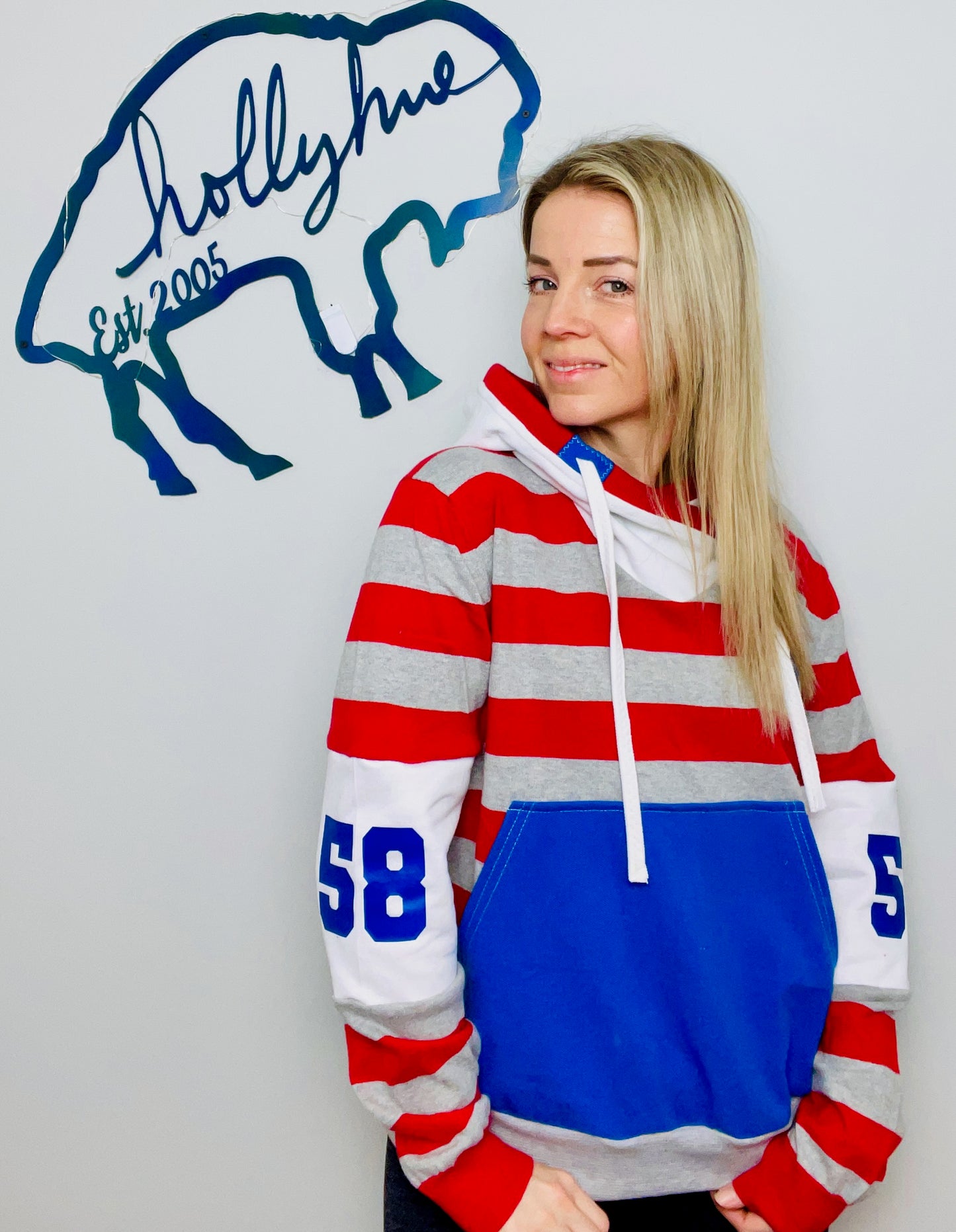 Milano Heartthrob Buffalo Sweater Hoodie Size-Unisex M/L