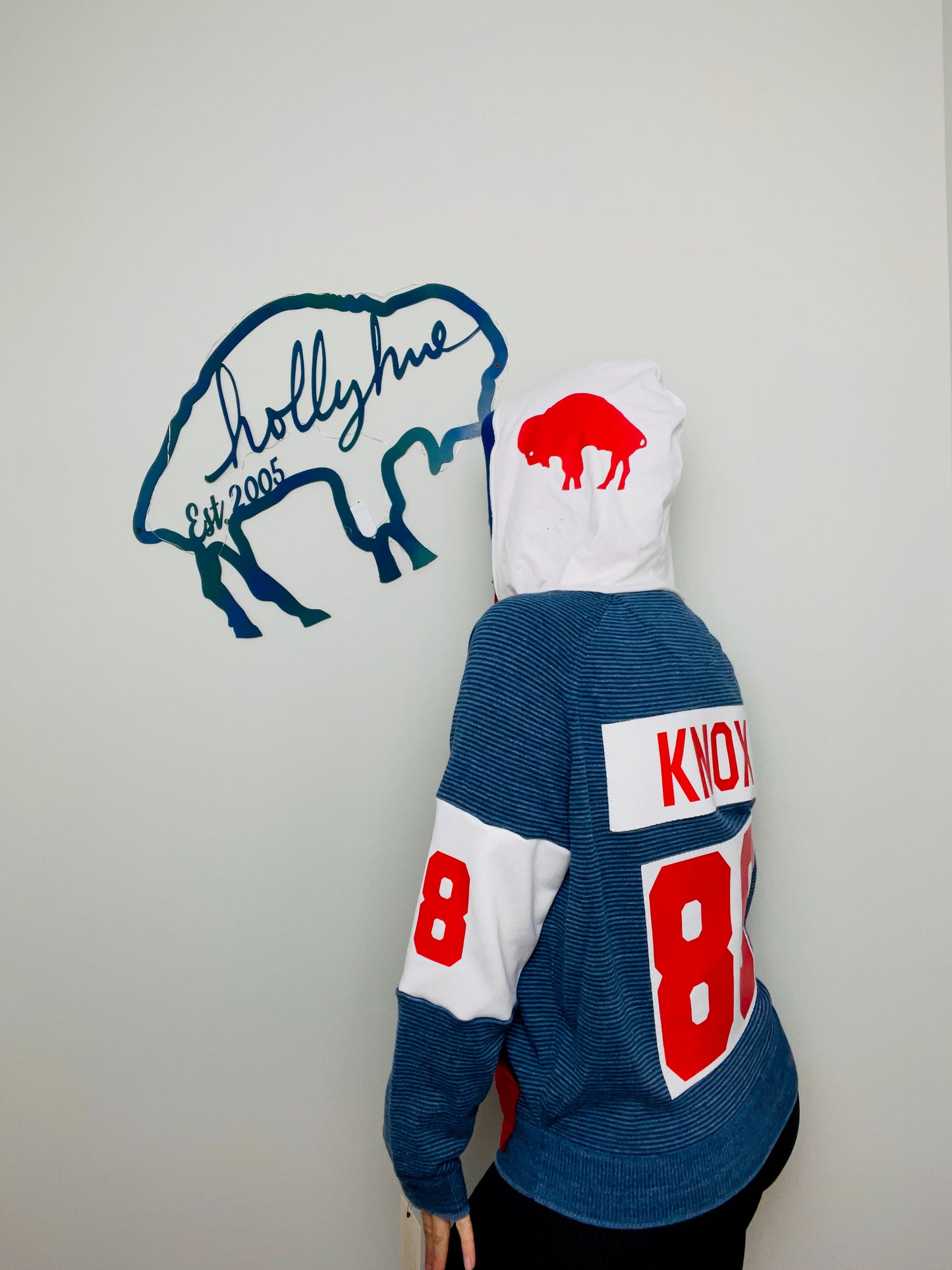 Knox #88 Heartthrob Buffalo Sweater Hoodie Size-Unisex S/M