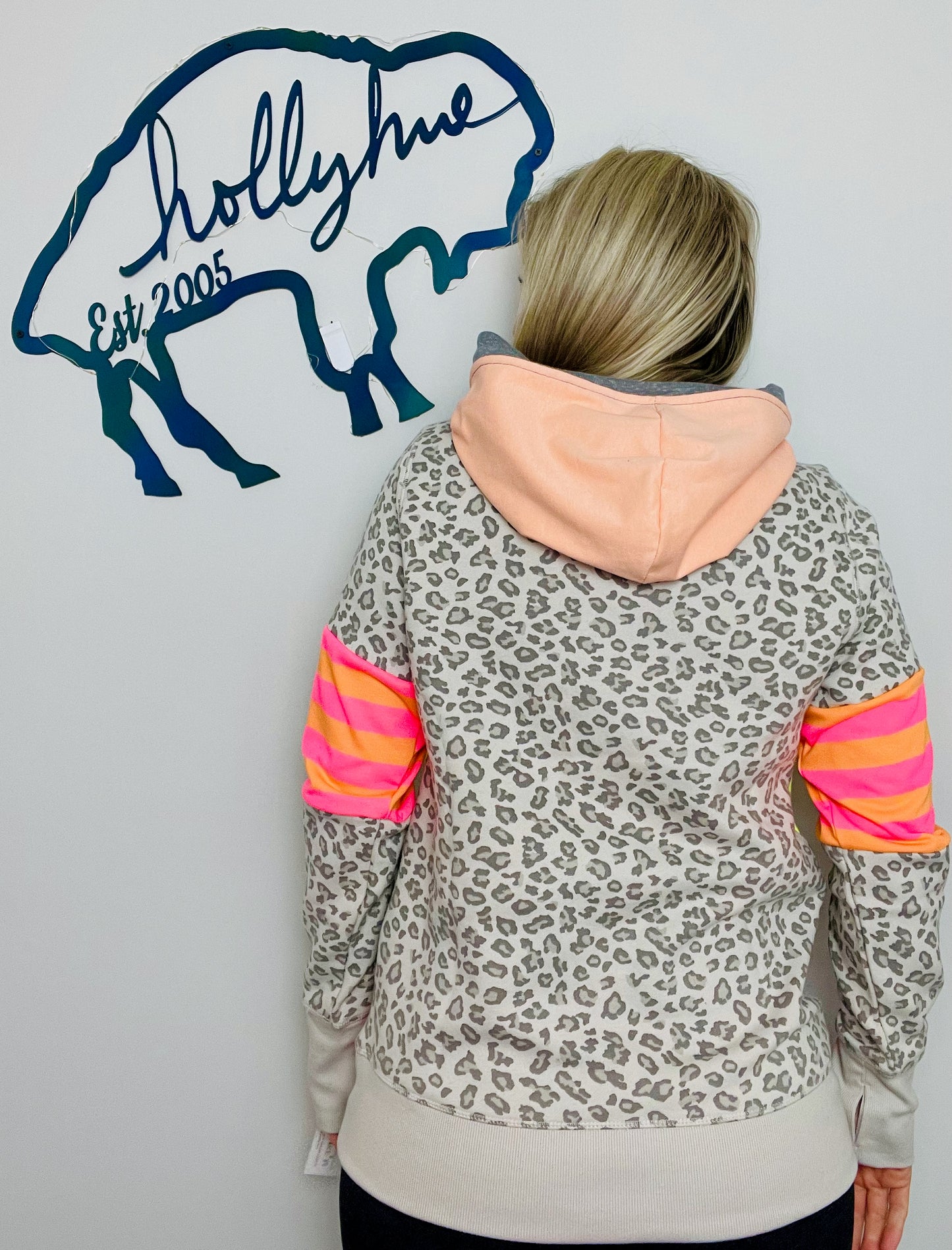 80's Mickey Neon Hoodie Size- Women's S/M