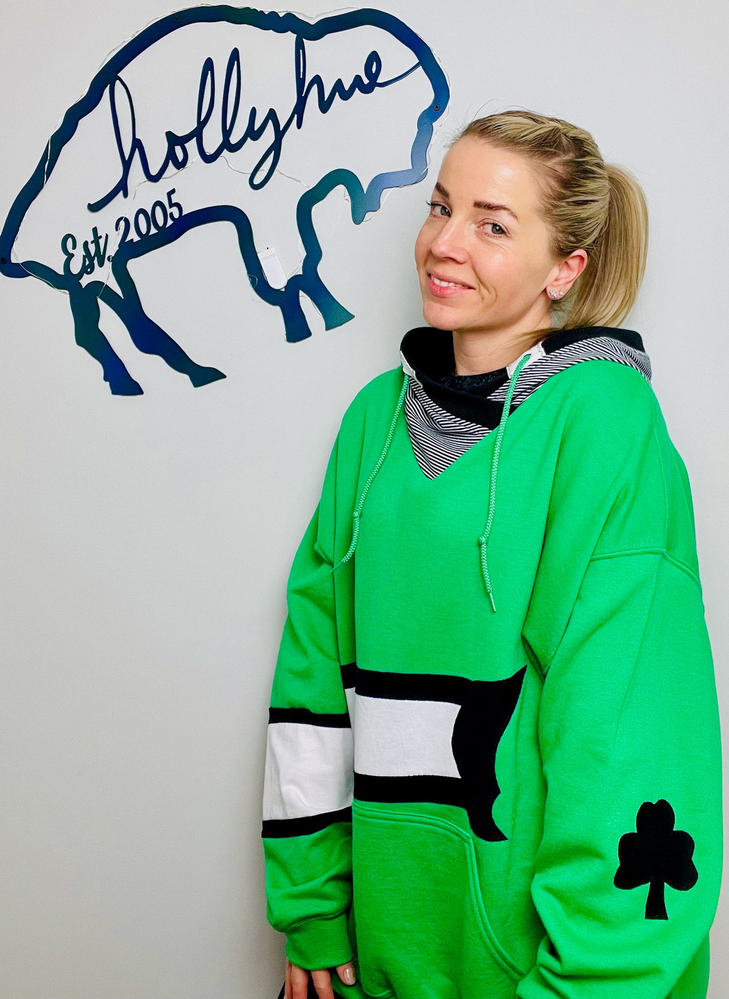 Green Be The Buffalo Hoodie Unisex- XL/2X
