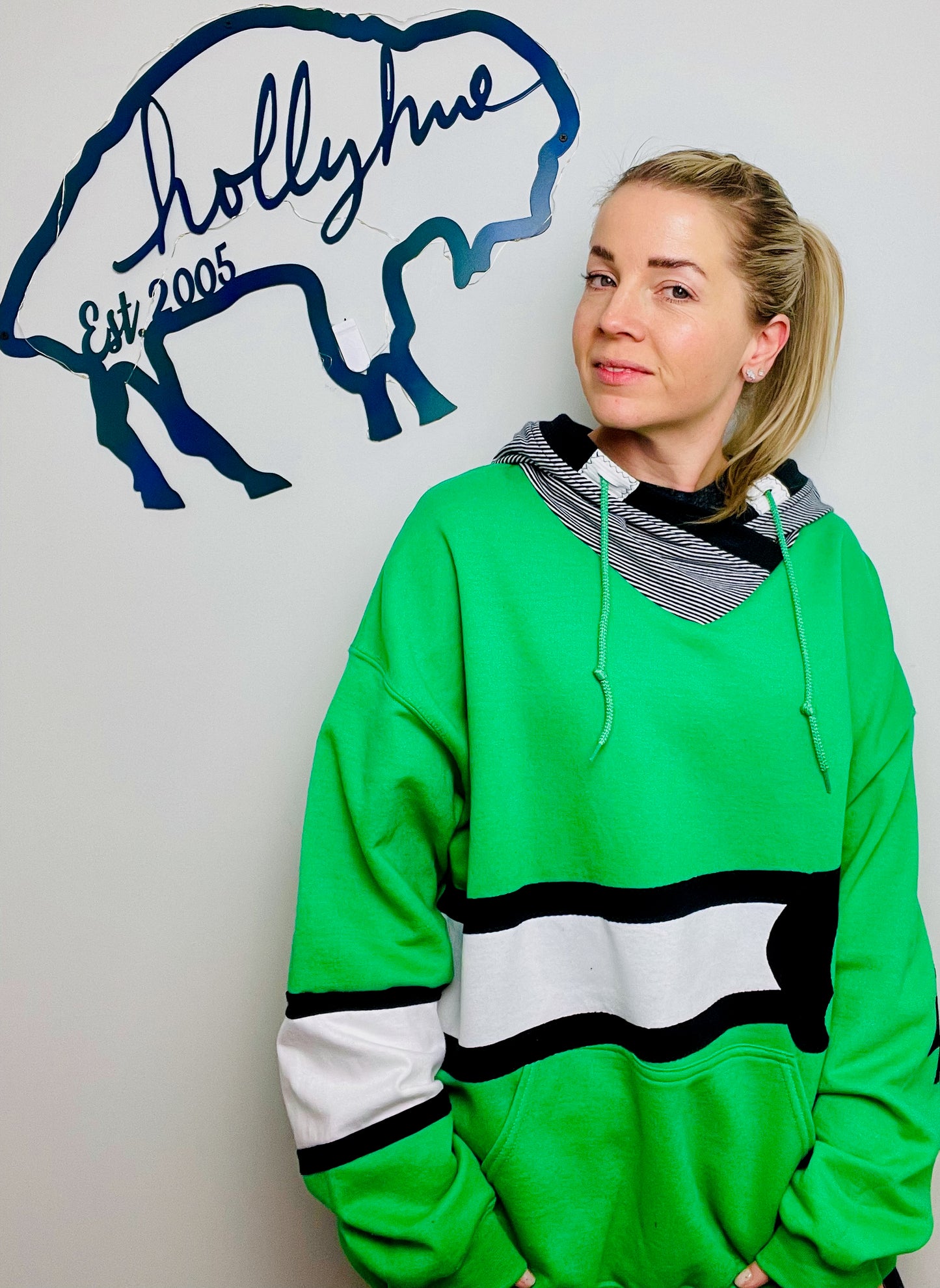 Green Be The Buffalo Hoodie Unisex- XL/2X