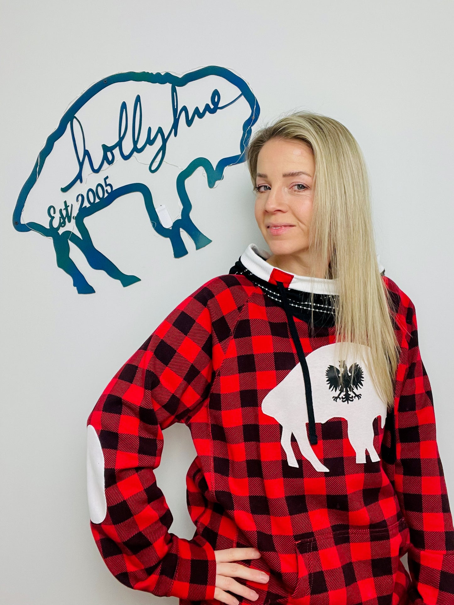Dyngus Day Plaid Polish Throwback Hoodie Size- Unisex L/XL