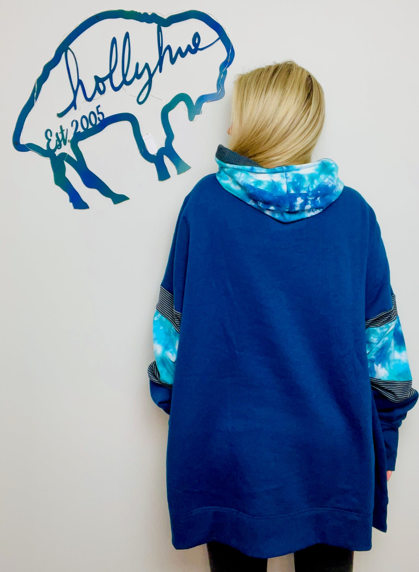 Teal Nebula Galaxy BUF Hoodie Size- Unisex XL/2X