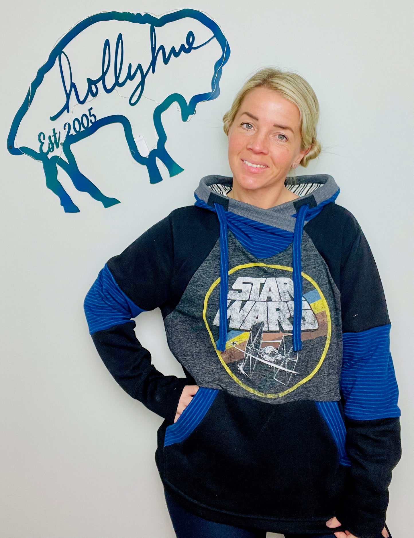 Black StarWars Tie Fighter Hoodie Size- Unisex L/XL