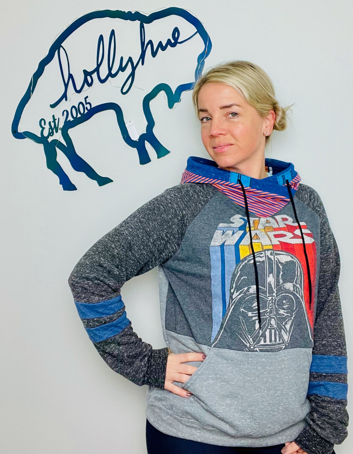 Grey StarWars Vader Hoodie Size- Unisex M/L
