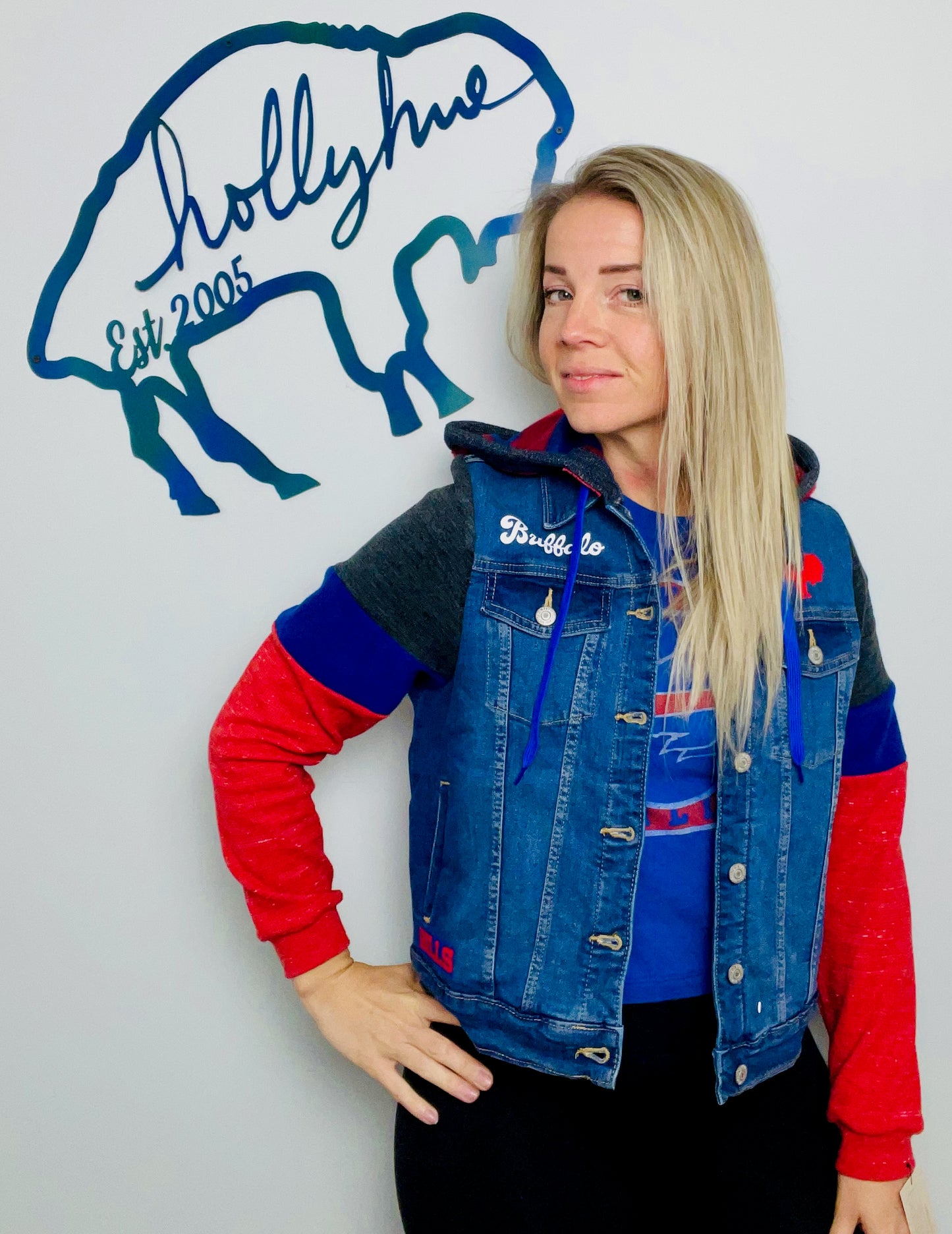 Blue Denim Jacket Size- Women's S