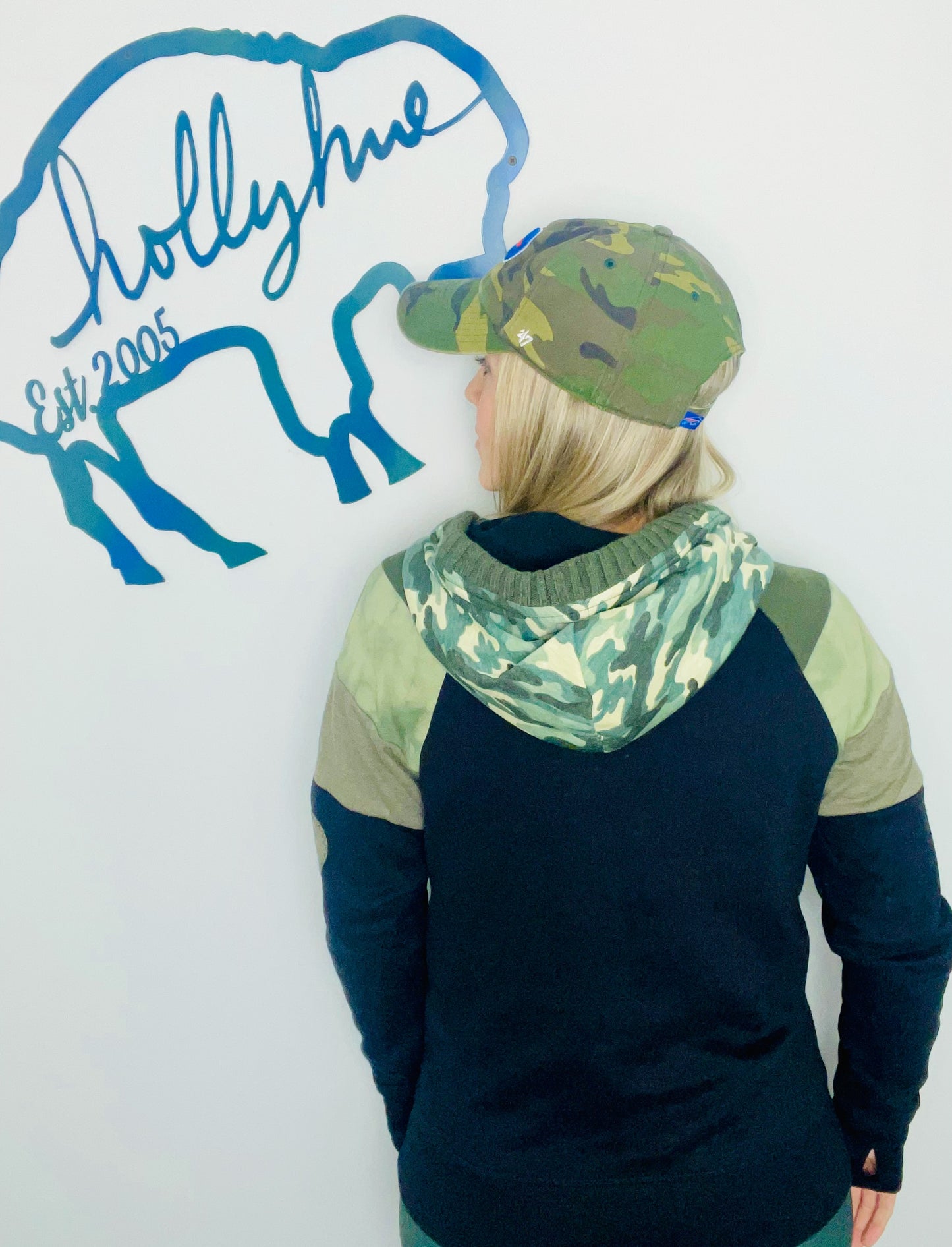 Salute To Service Green Ombre' BUF Hoodie Size- Women's M/L