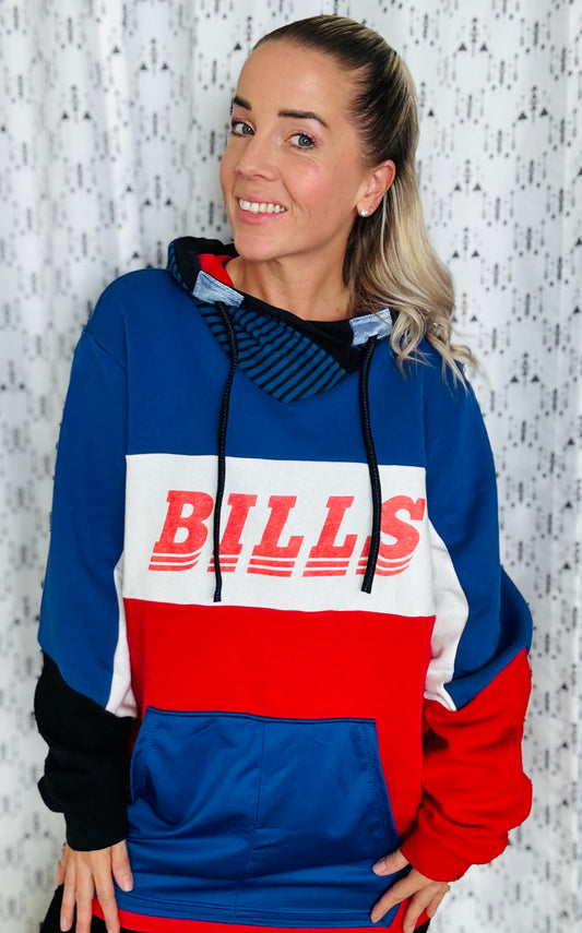 Bills Color-Blocked Hoodie Size- Unisex L/XL