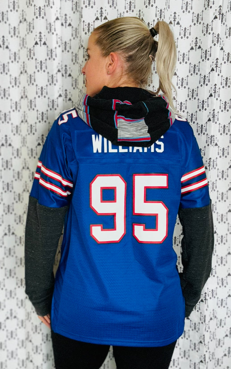 Retired #95 Kyle Williams Re-worked Jersey Buffalo Size- Unisex S/M