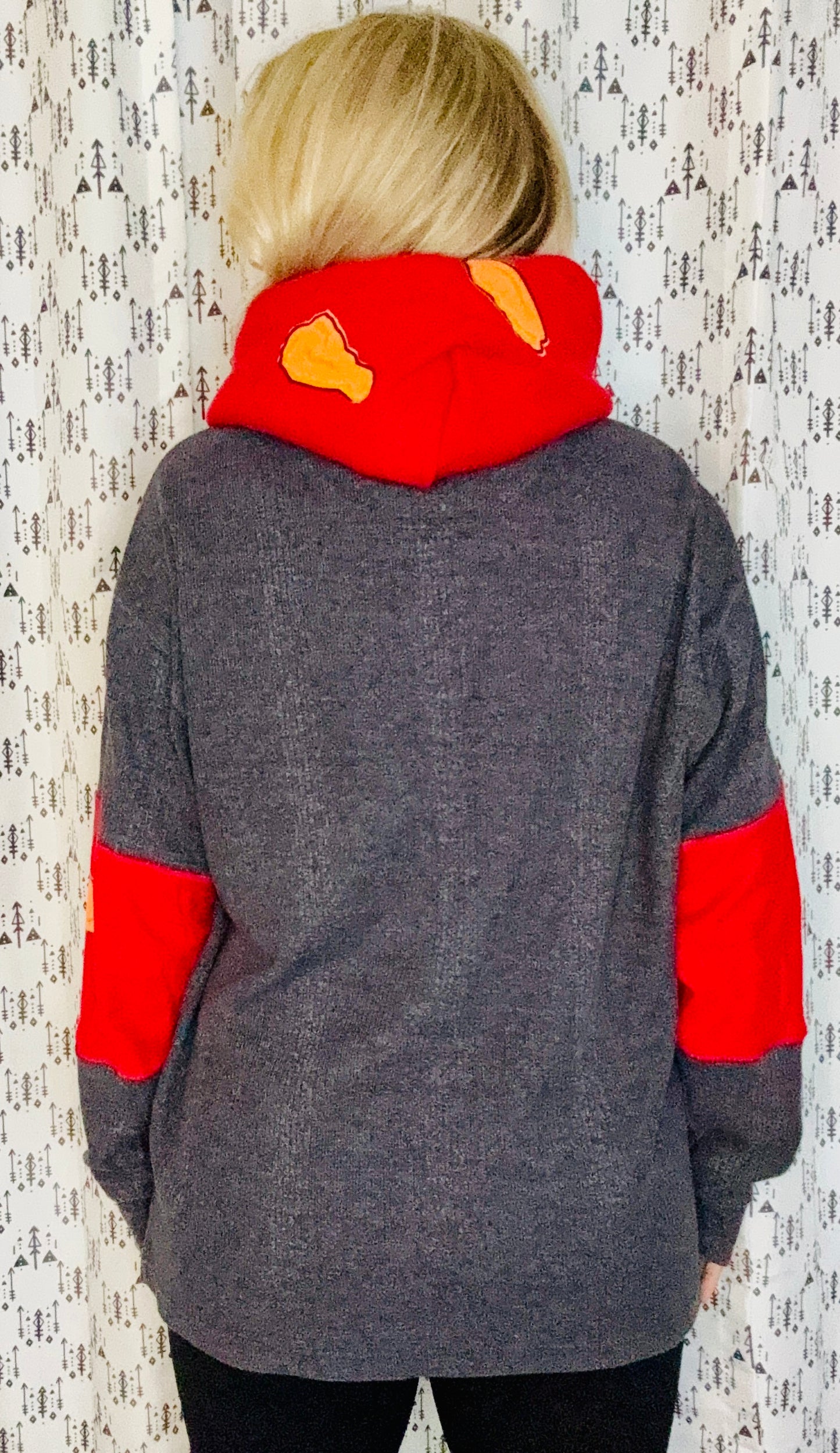 Button Buffalo Wing Hoodie Size- Unisex L/XL